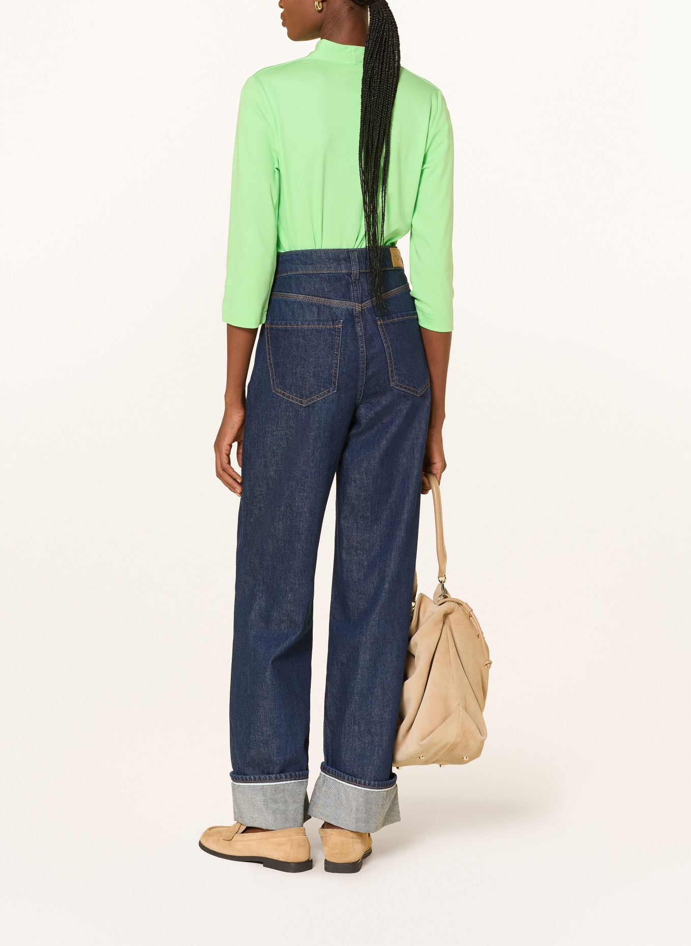 efixelle Shirt mit 3/4-Arm: NEONGRÜN