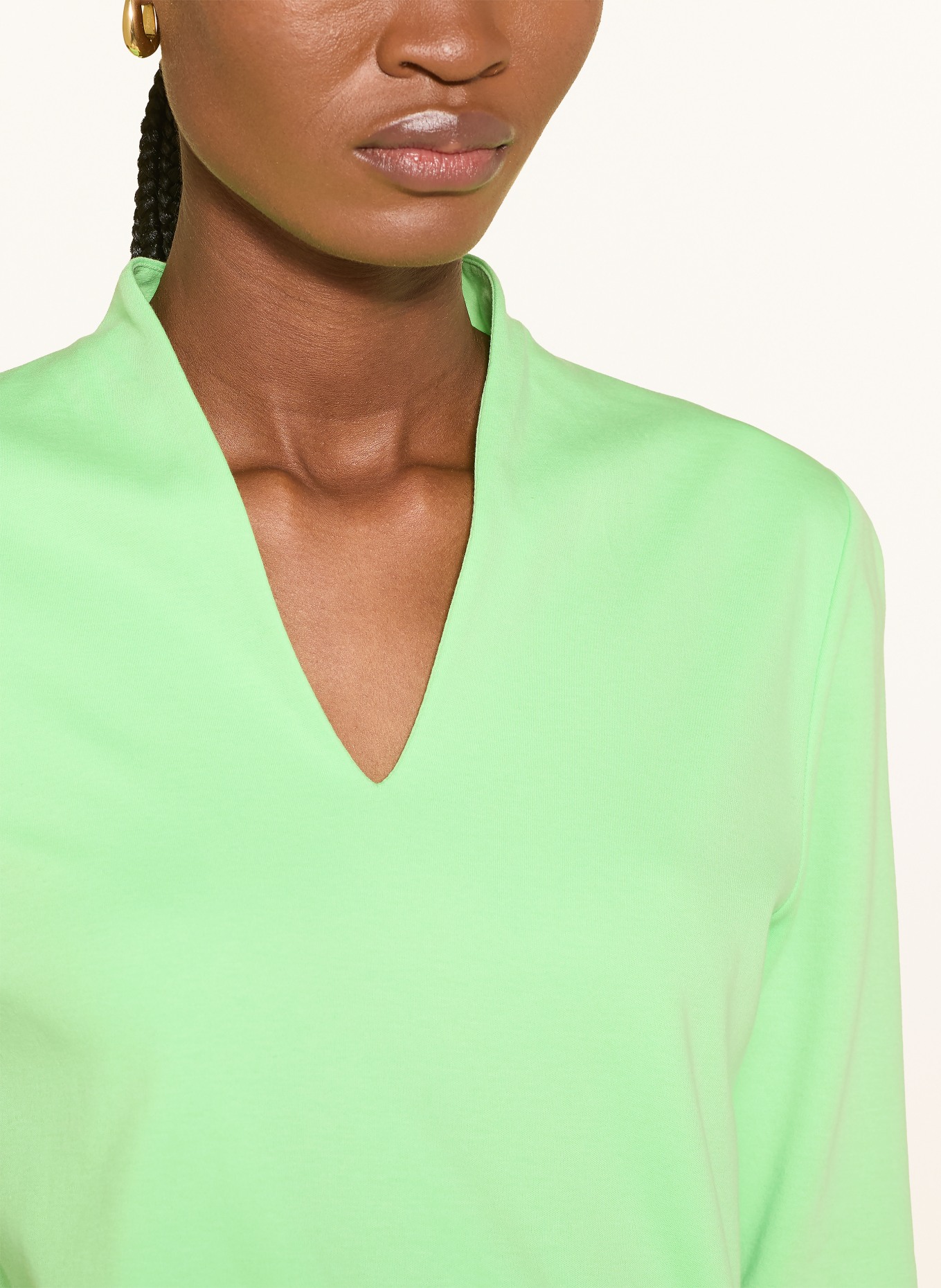 efixelle Shirt mit 3/4-Arm: NEONGRÜN