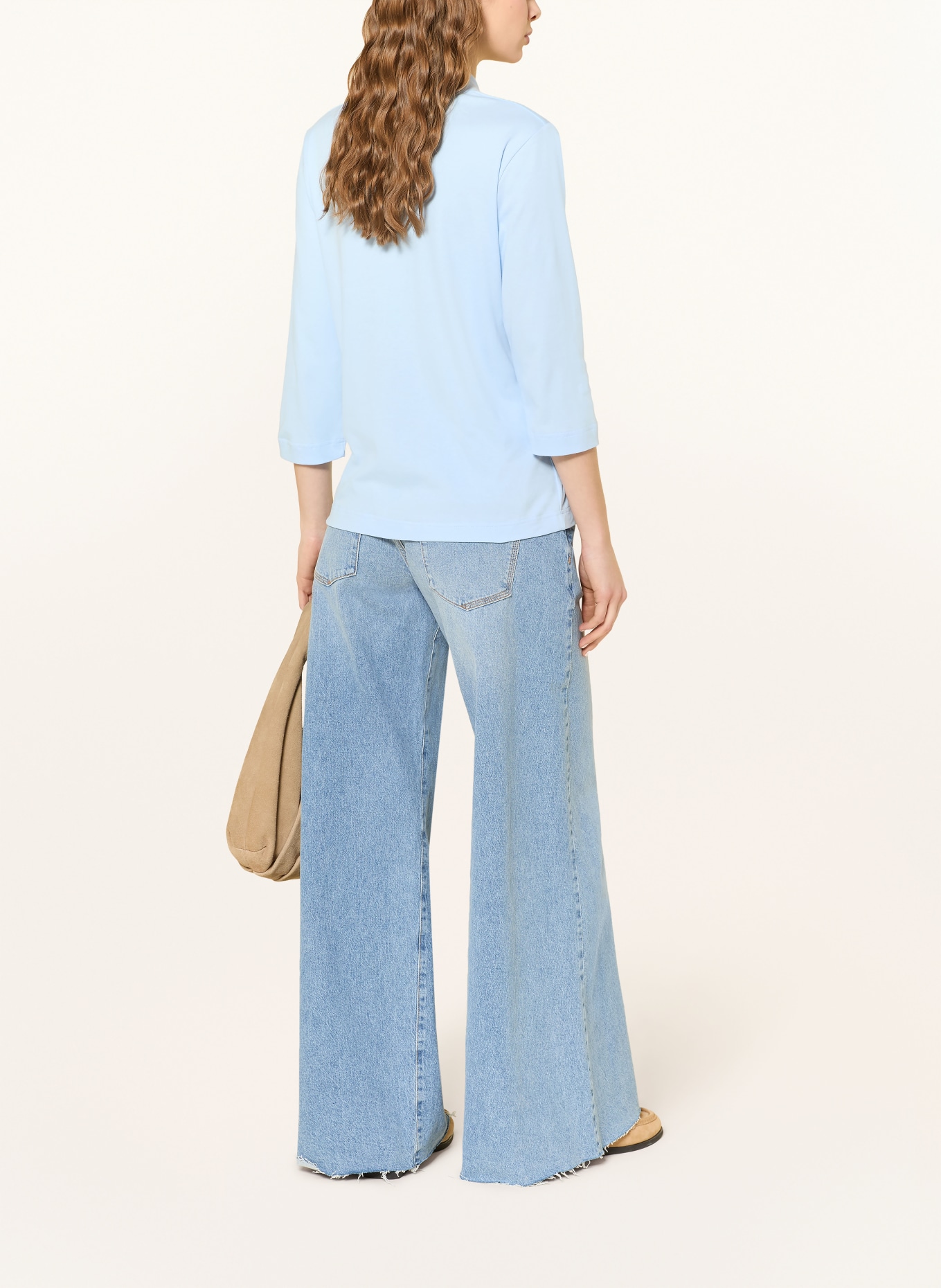 efixelle Shirt mit 3/4-Arm: HELLBLAU