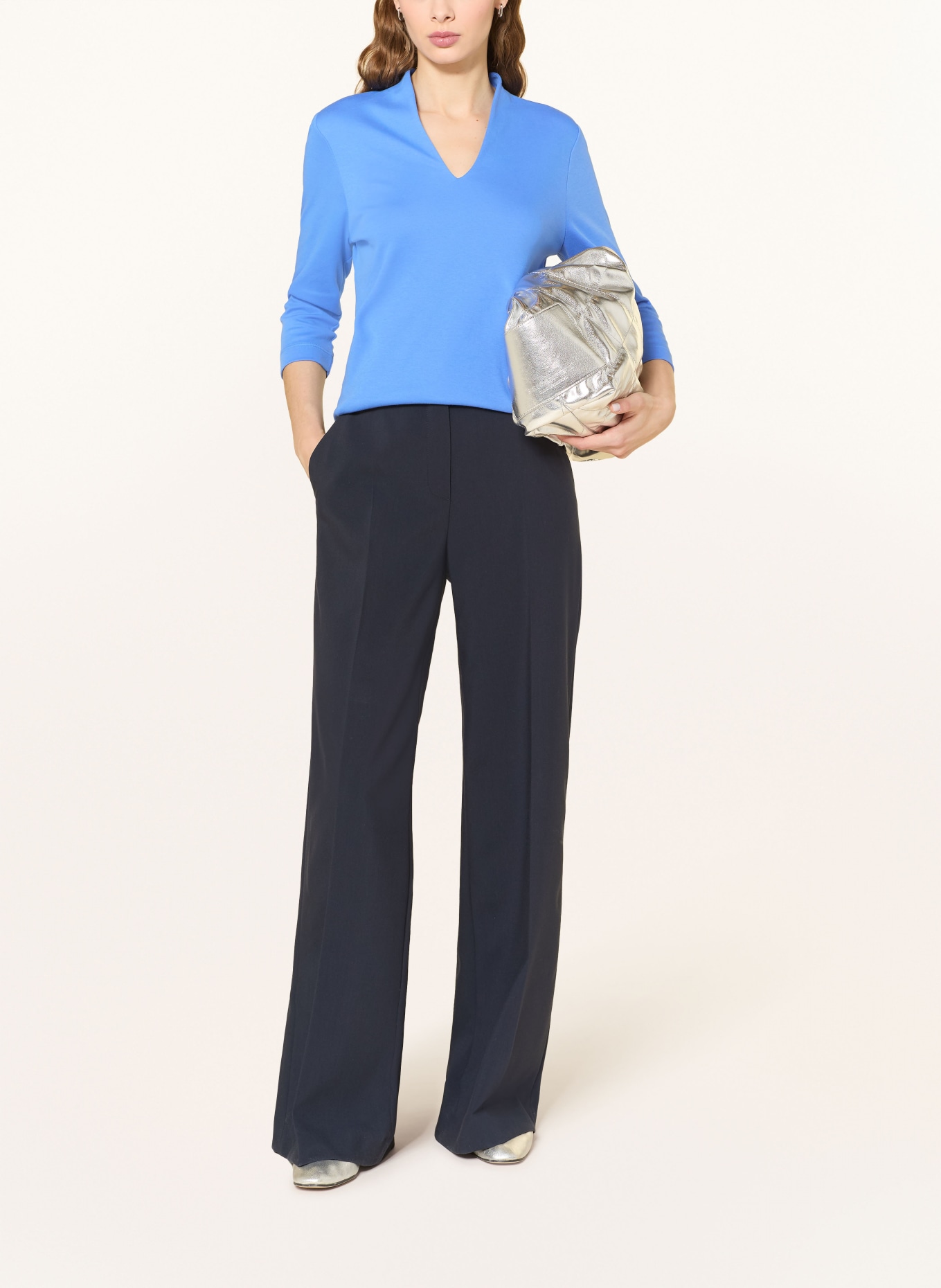 efixelle Shirt mit 3/4-Arm: BLAU