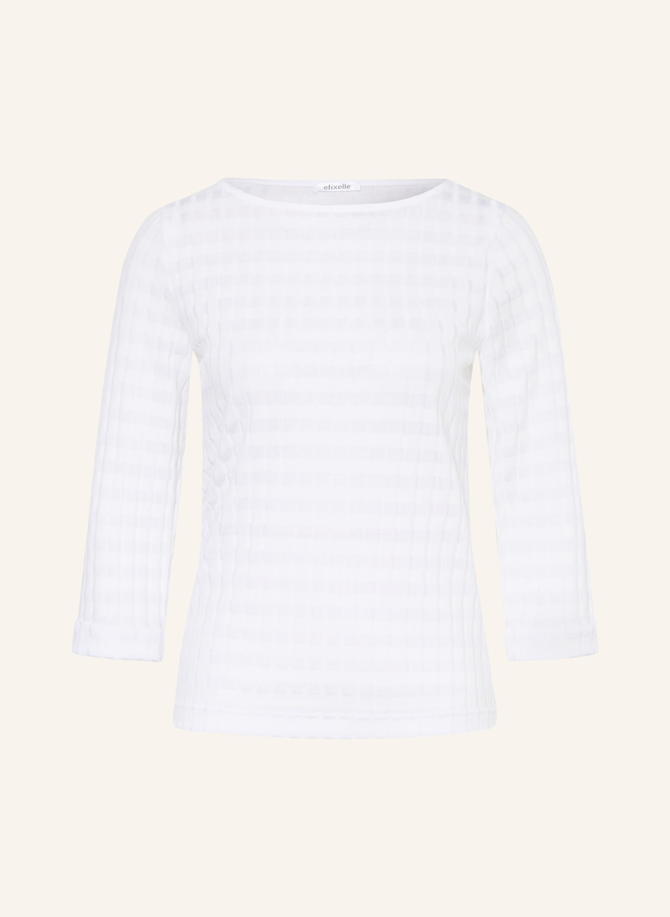 efixelle Blůza s 3/4 rukávem: BÍLÁ