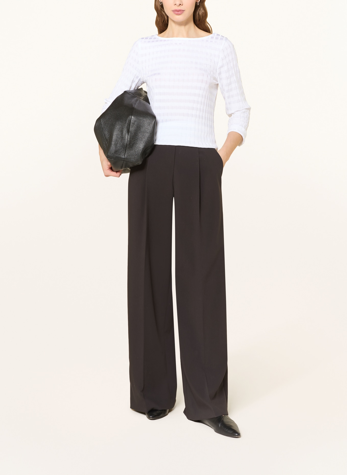 efixelle Blůza s 3/4 rukávem: BÍLÁ