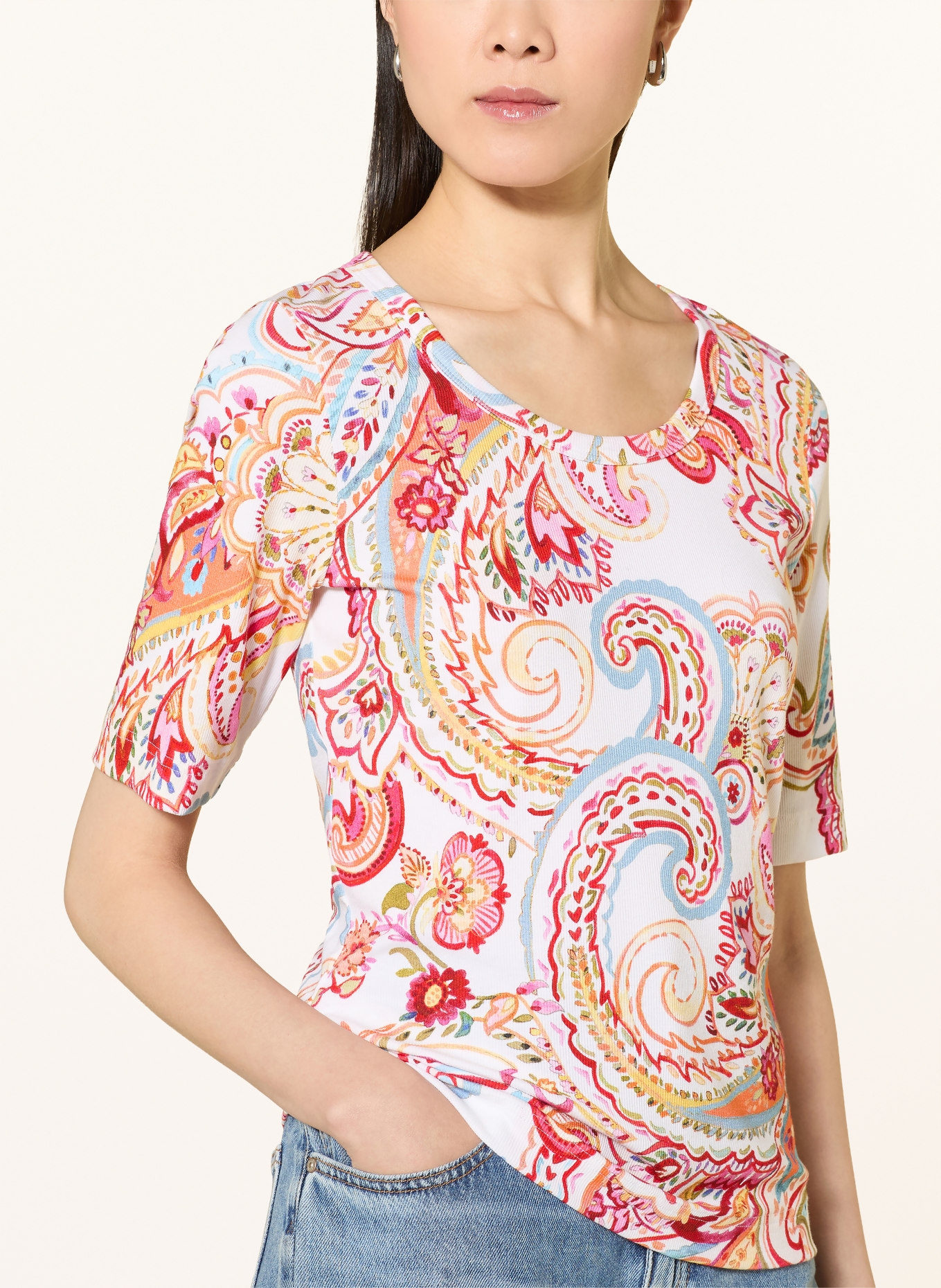 efixelle tričko: BÍLÁ / ČERVENÁ / TMAVĚ MODRÁ