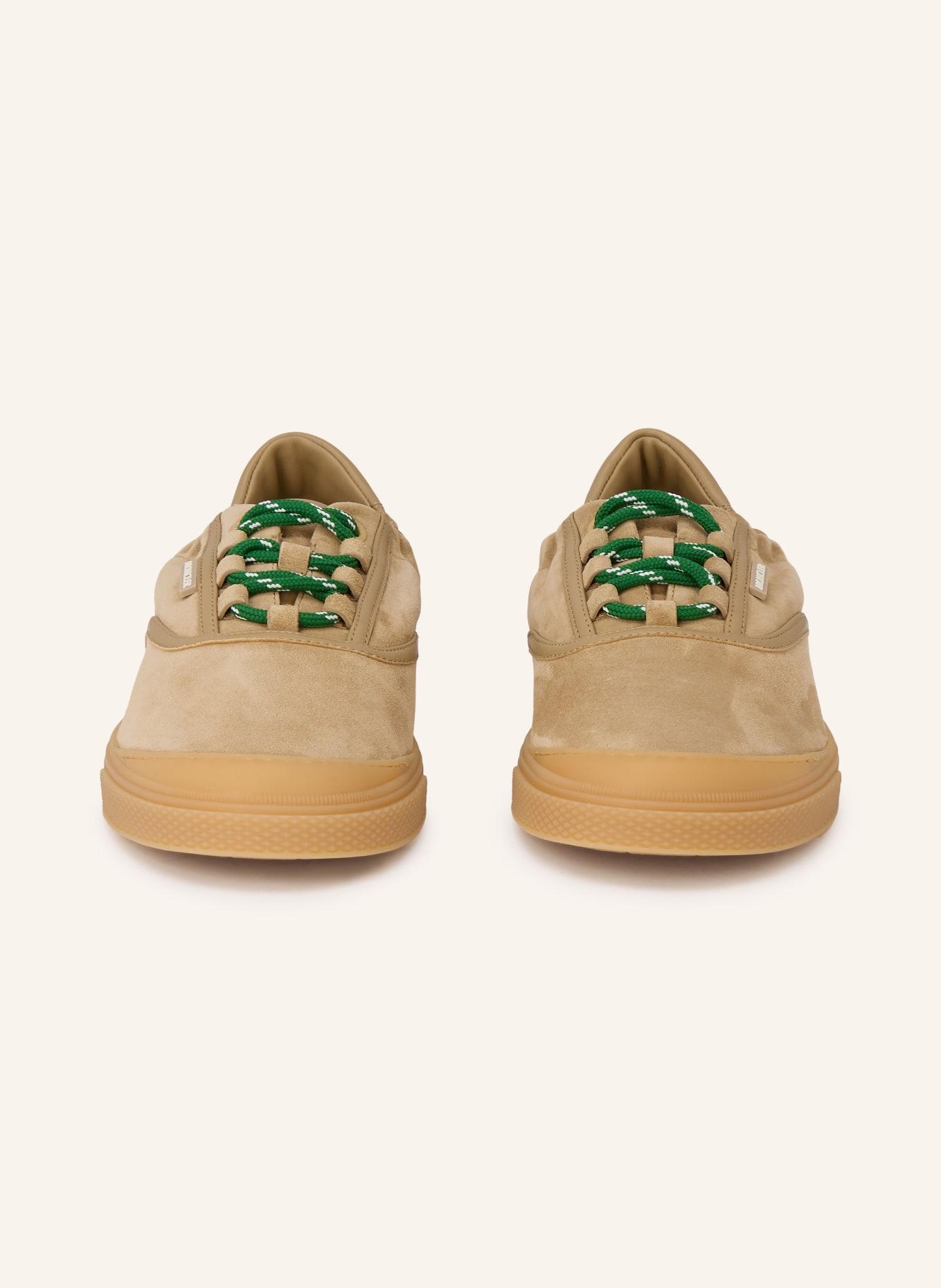 MONCLER Sneaker VERA: BEIGE / GRÜN