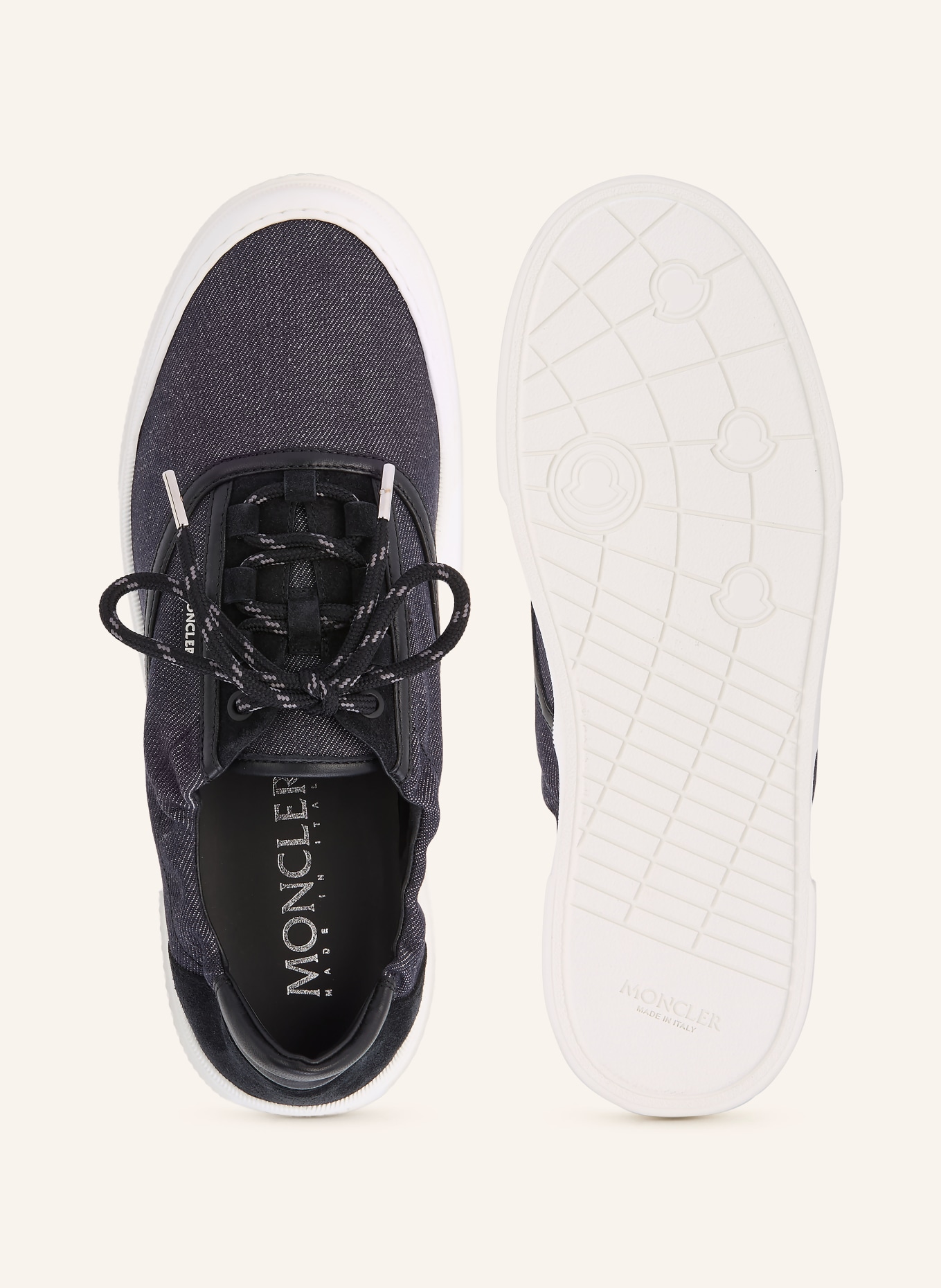 MONCLER Sneaker VERA LEISURE: DUNKELBLAU / SCHWARZ