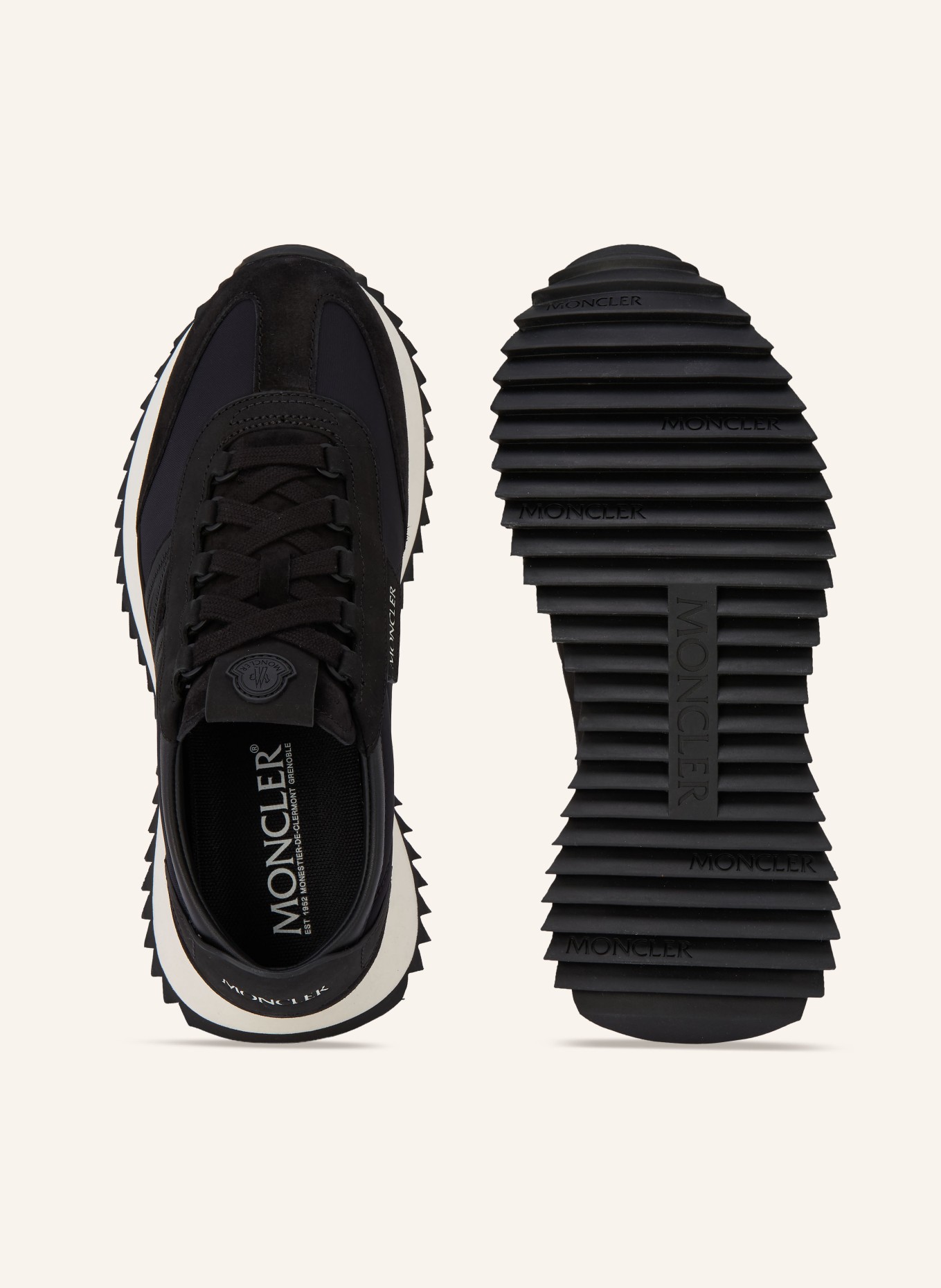 MONCLER Sneaker PACEY2: SCHWARZ / WEISS