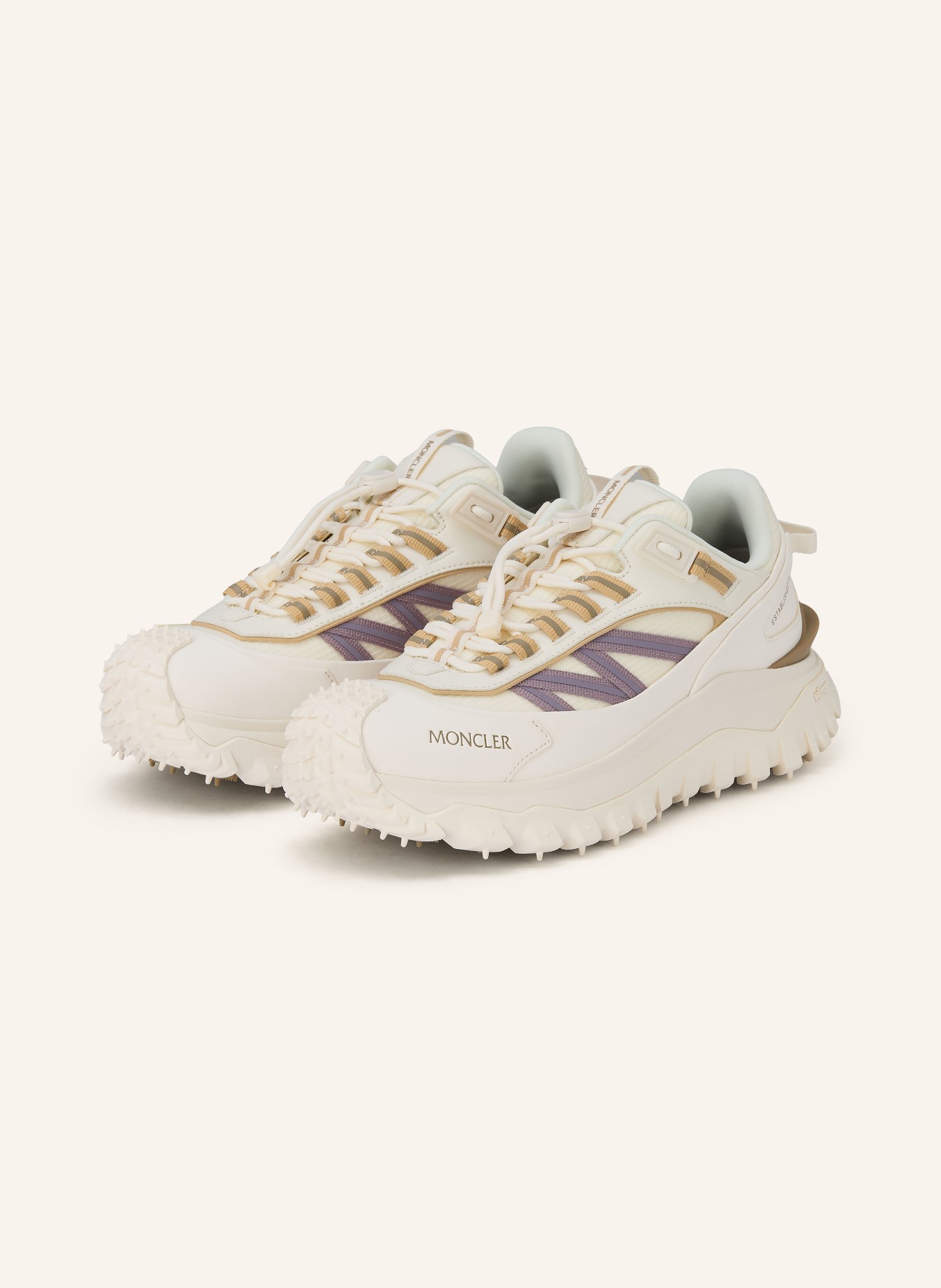 MONCLER Sneaker TRAILGRIP: ECRU / BEIGE / HELLLILA