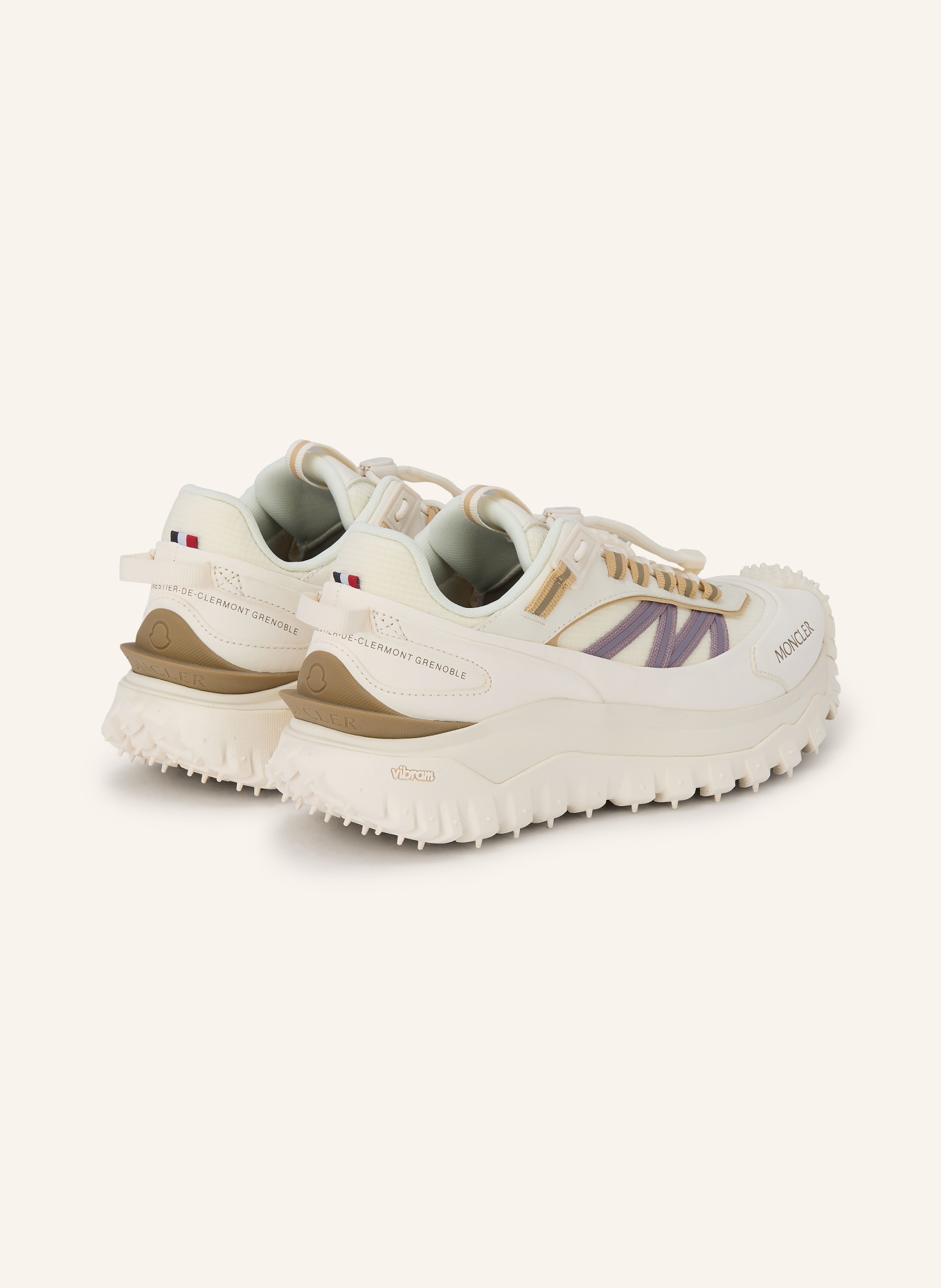 MONCLER Sneaker TRAILGRIP: ECRU / BEIGE / HELLLILA