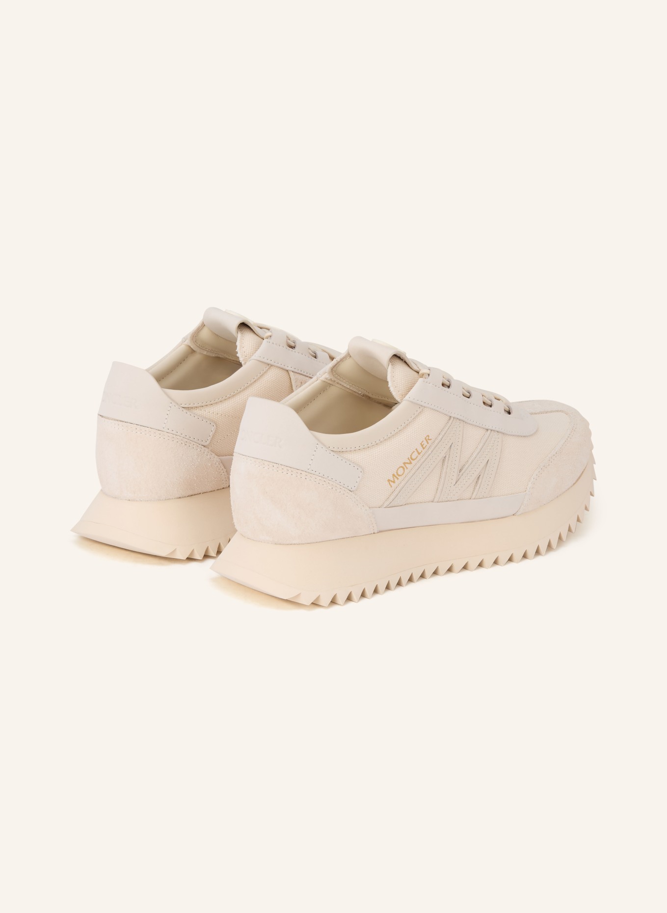 MONCLER Sneaker PACEY2: HELLGRAU / CREME