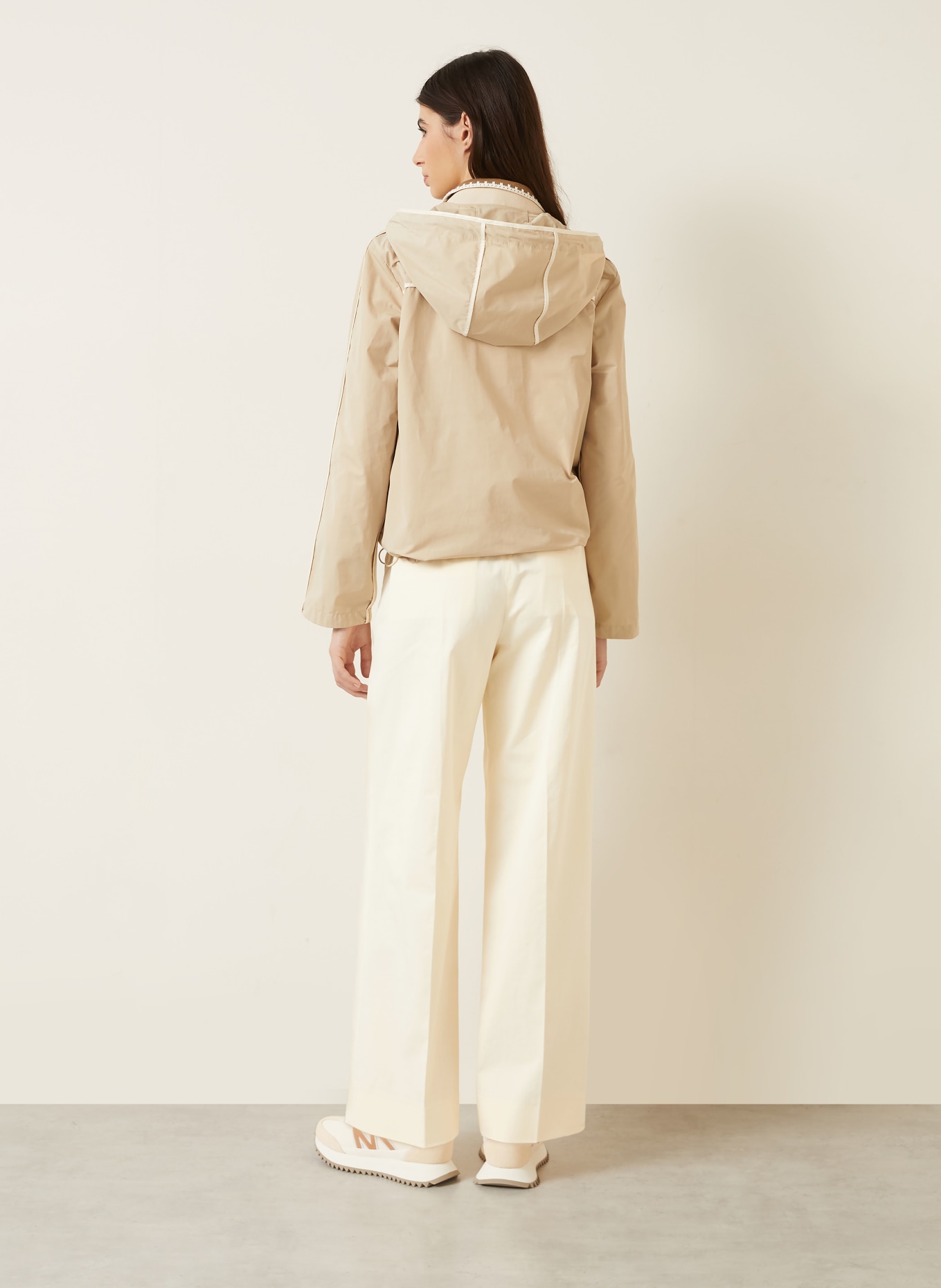 MONCLER Marlenehose: CREME