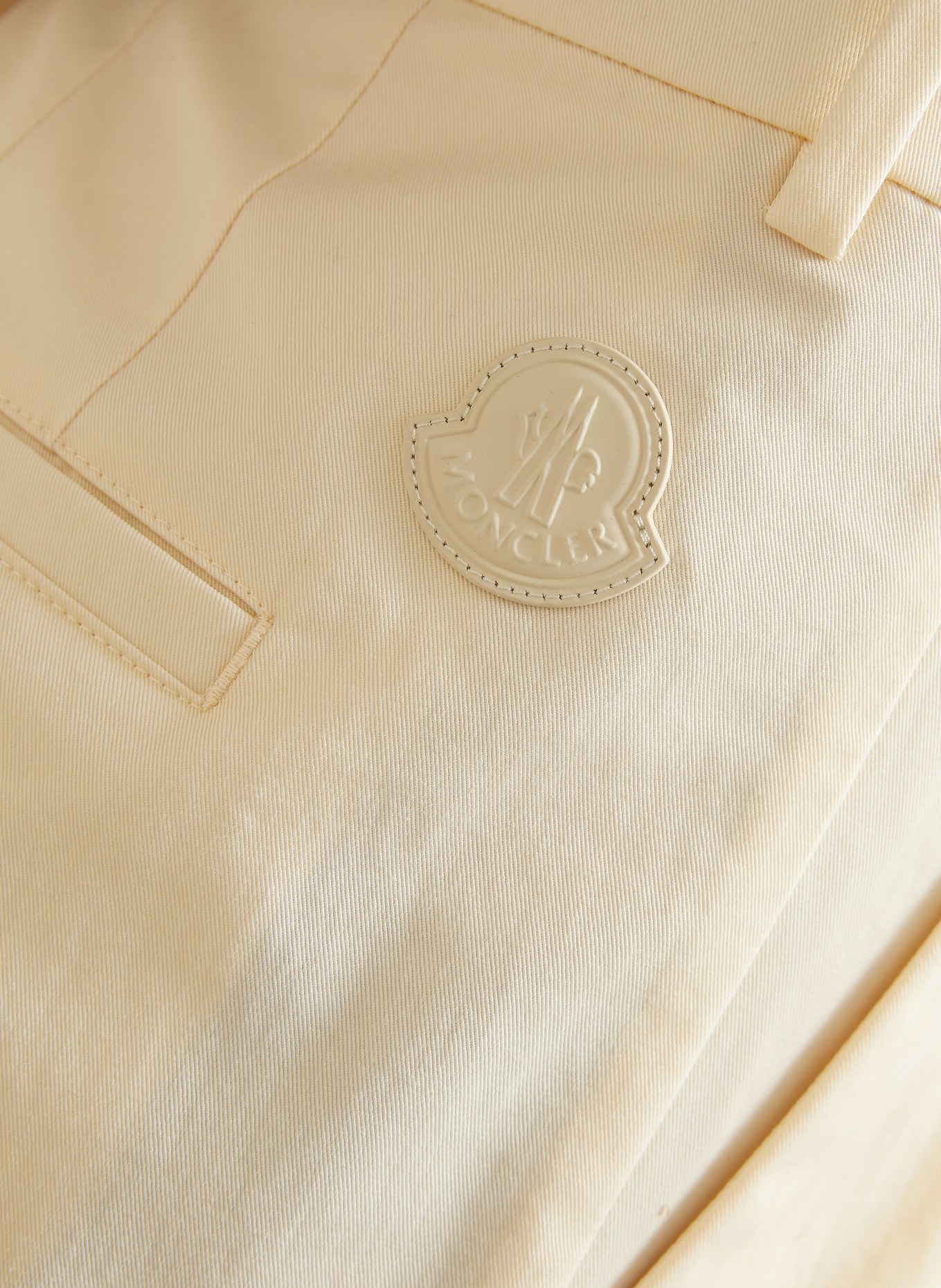 MONCLER Marlenehose: CREME
