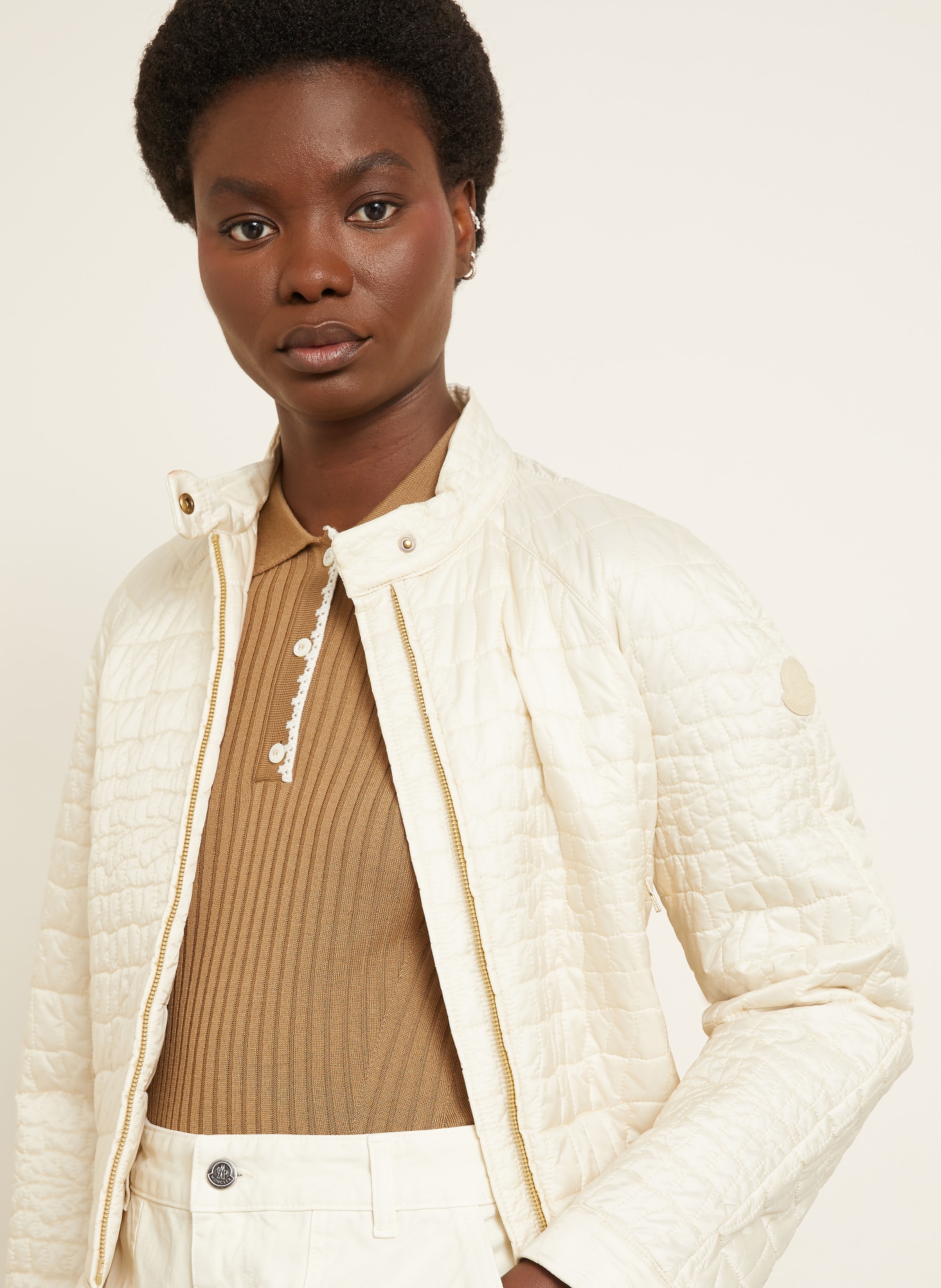 MONCLER Lightweight-Daunenjacke AUBRIETA: BEIGE