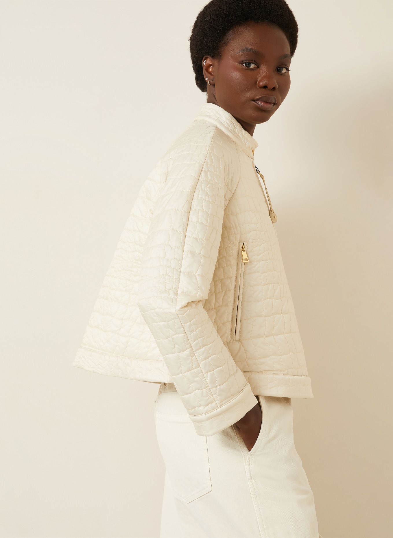 MONCLER Lightweight-Daunenjacke AUBRIETA: BEIGE