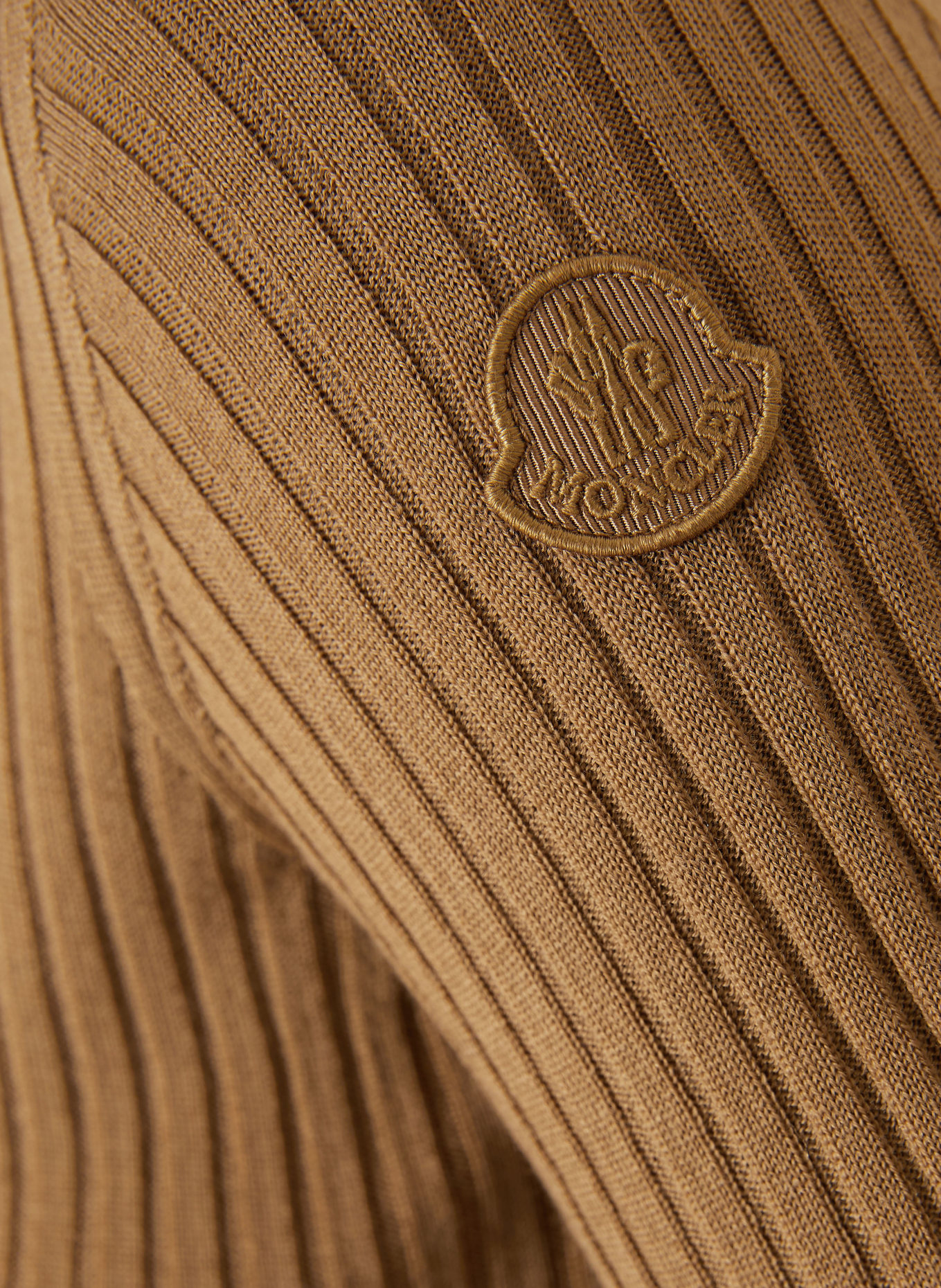 MONCLER Strick-Poloshirt: BRAUN