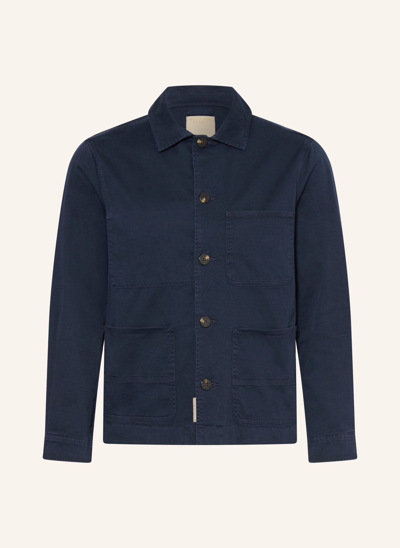 WOOLRICH Overjacket: DUNKELBLAU