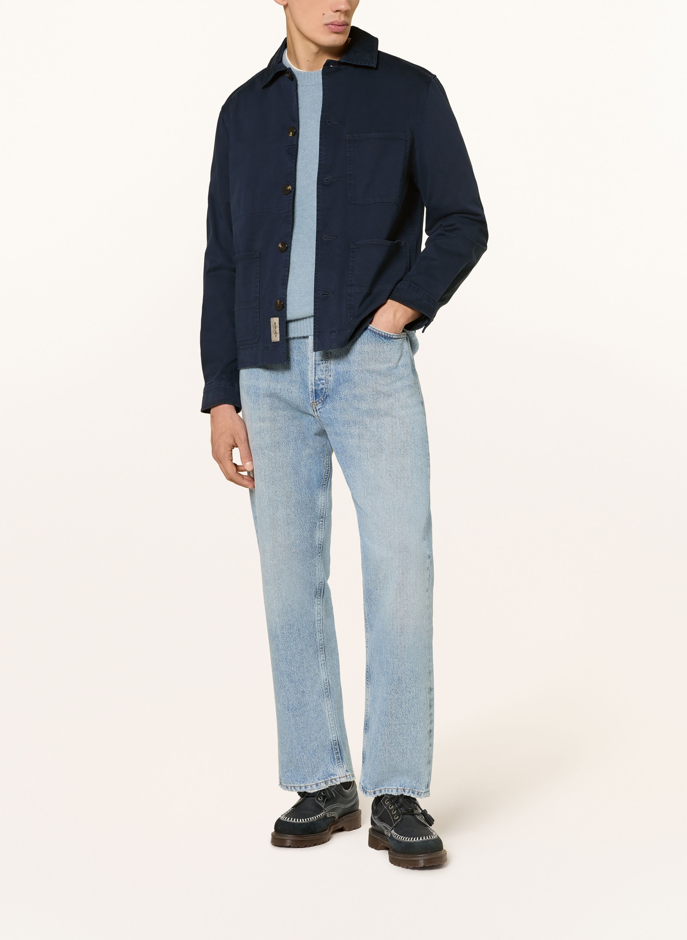 WOOLRICH Overjacket: DUNKELBLAU