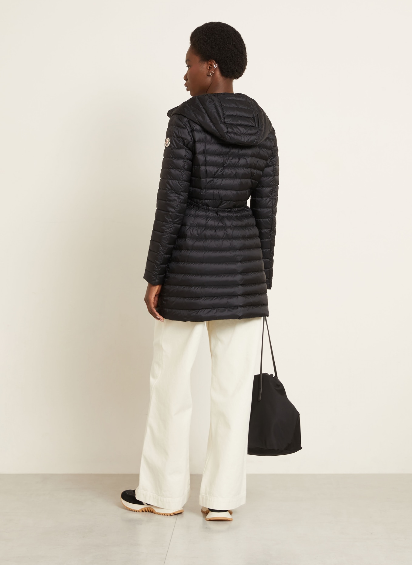 MONCLER Lightweight-Daunenmantel BARBEL: SCHWARZ