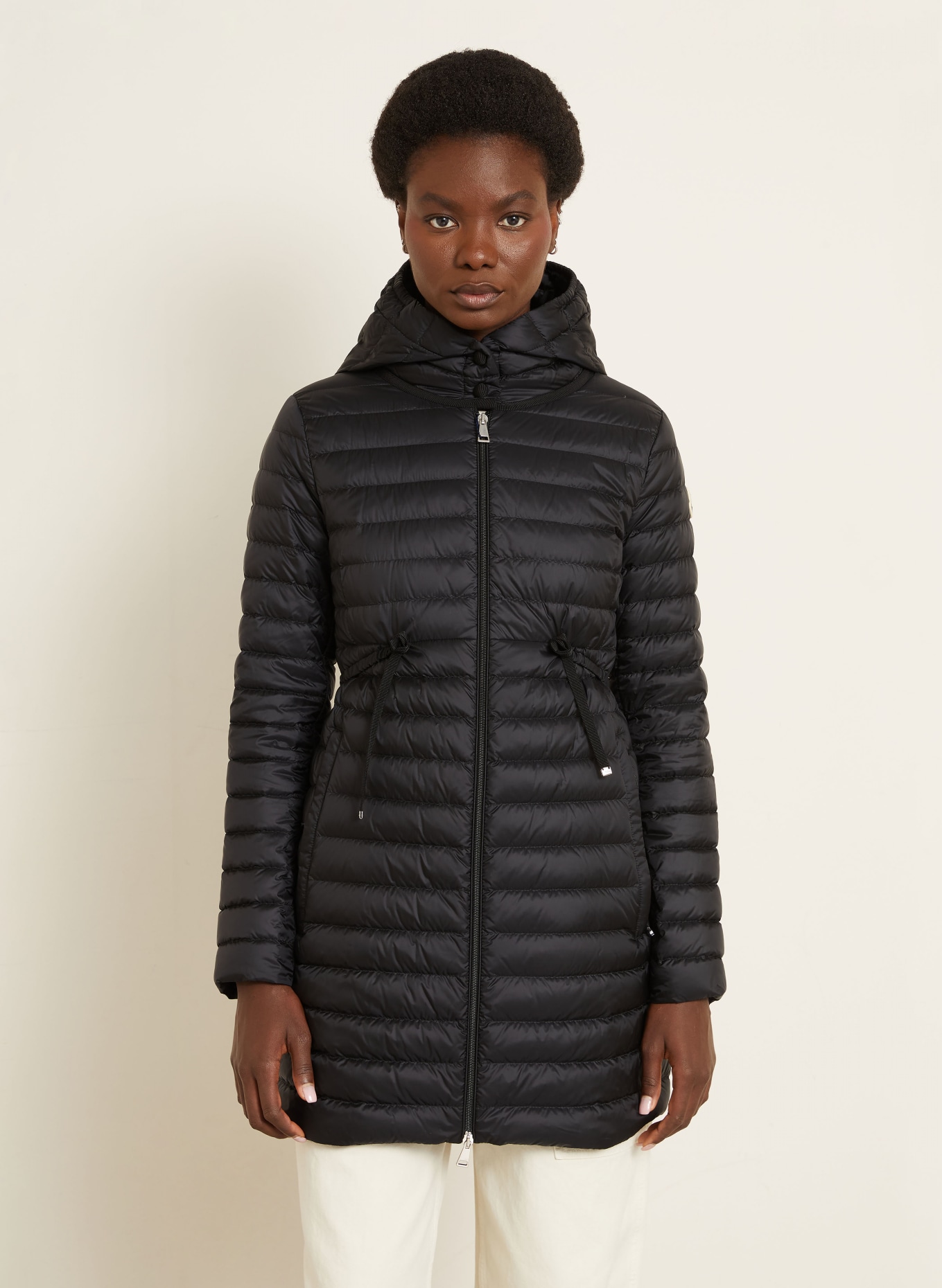MONCLER Lightweight-Daunenmantel BARBEL: SCHWARZ