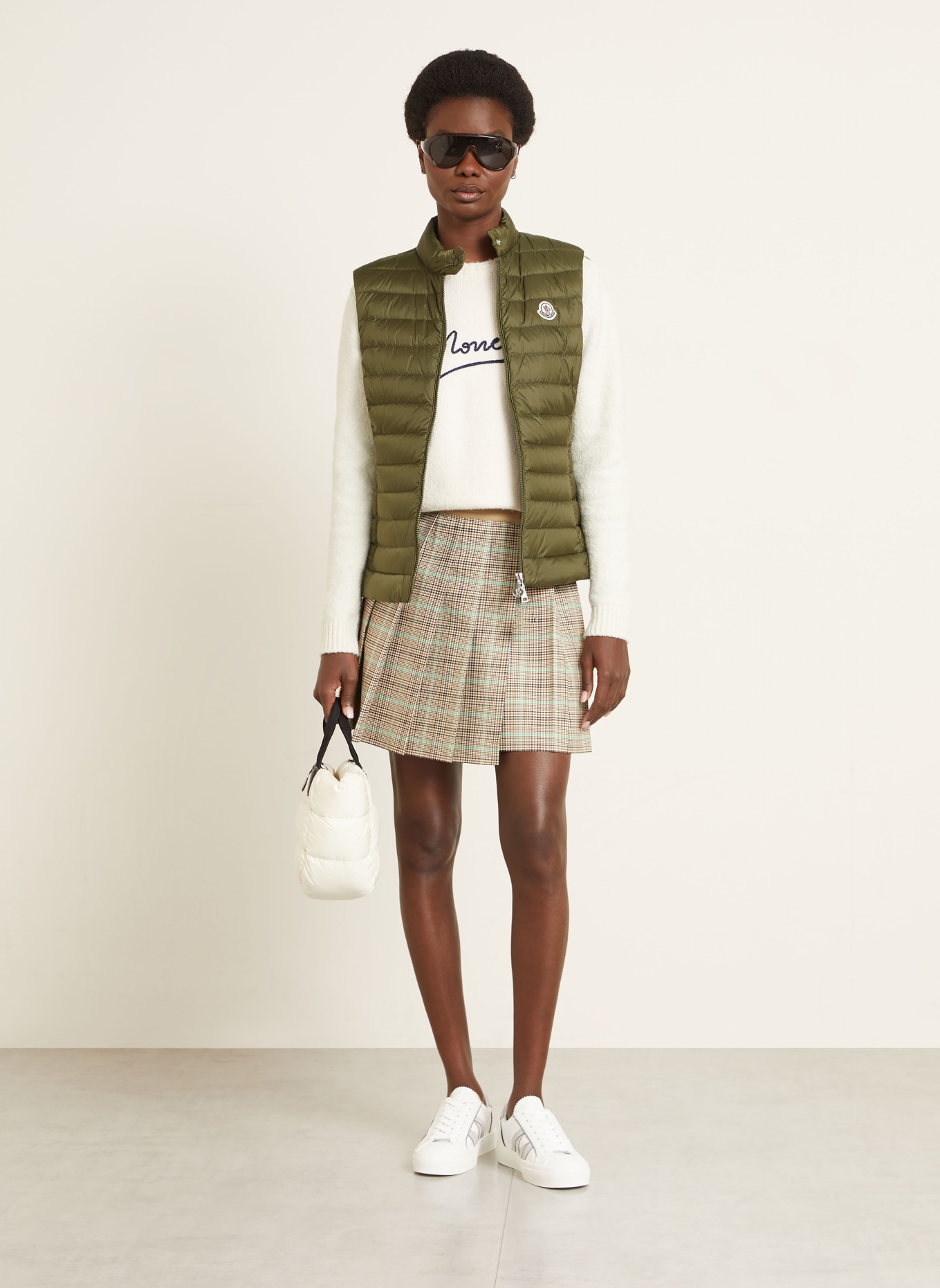 MONCLER Daunenweste IGENS: OLIV