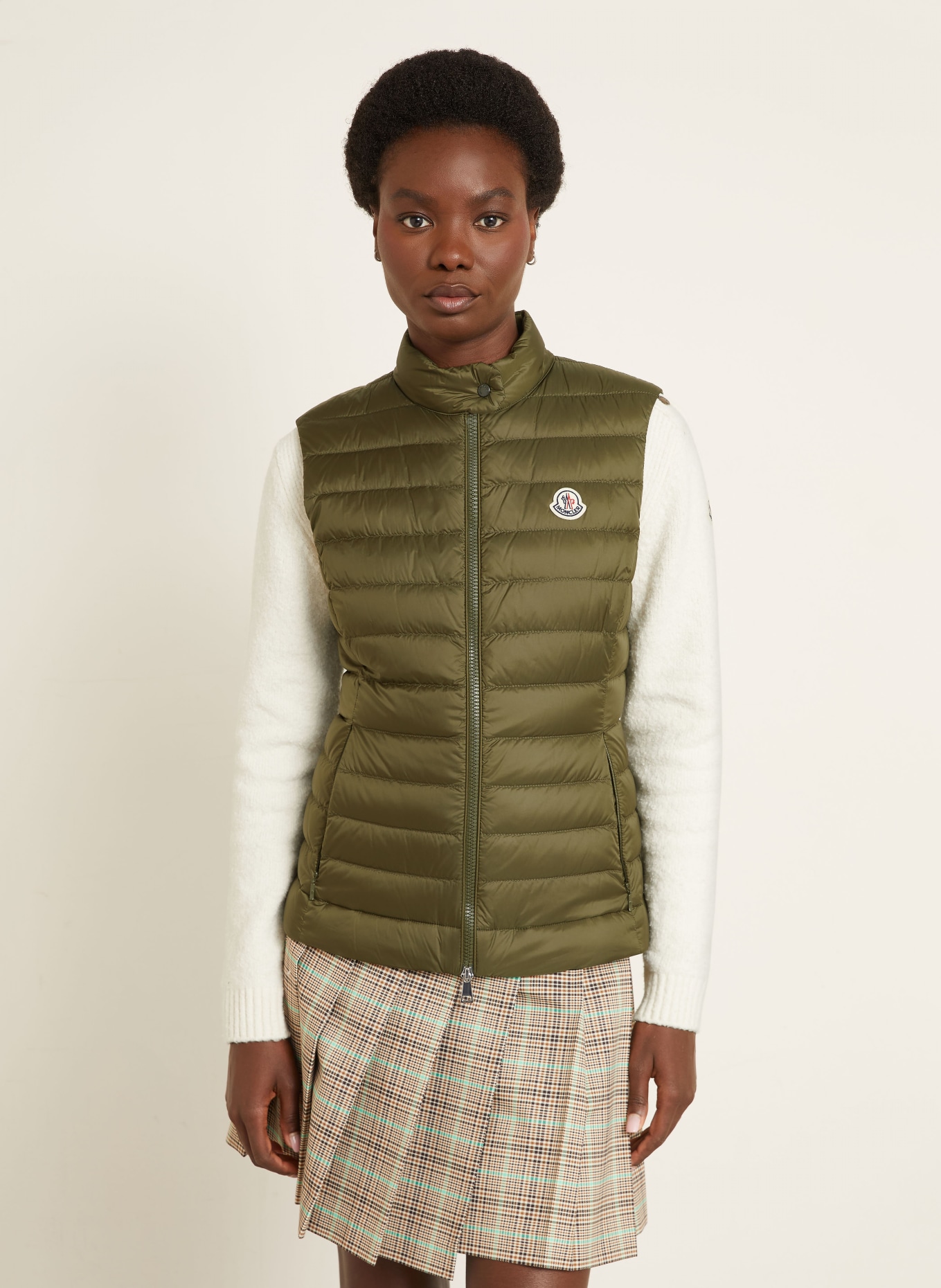 MONCLER Daunenweste IGENS: OLIV