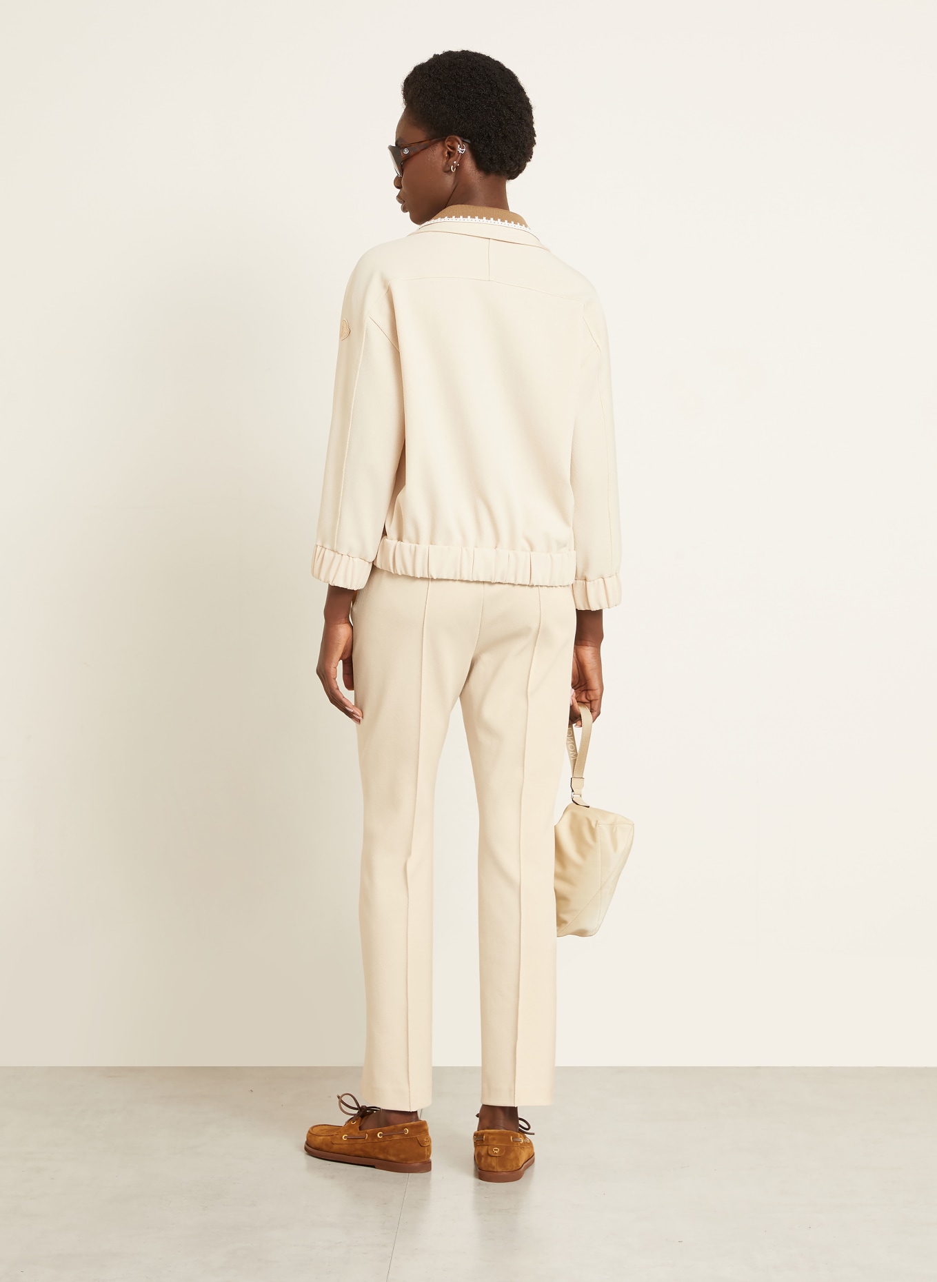 MONCLER spodnie: BEŻOWY