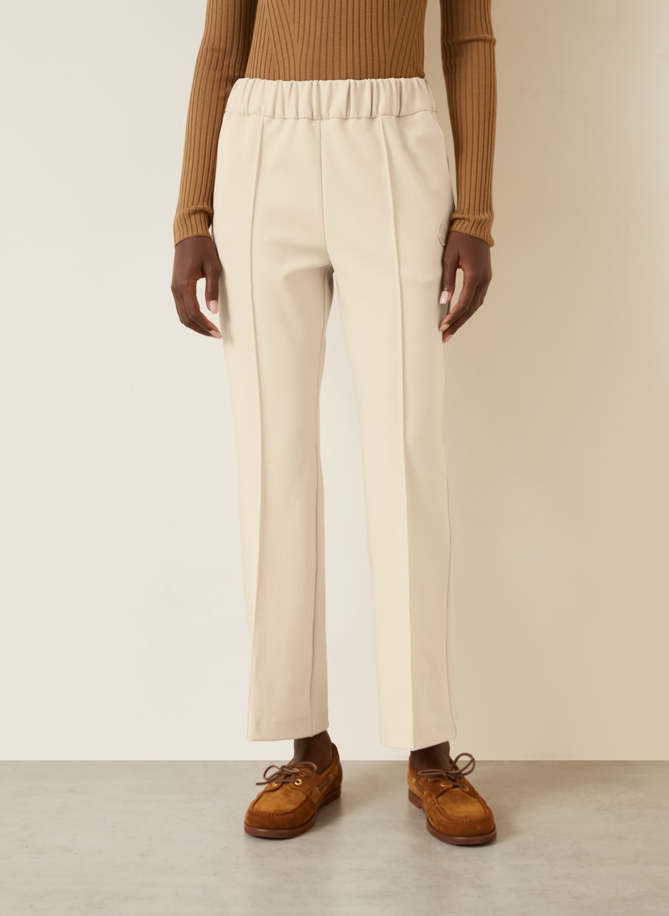 MONCLER spodnie: BEŻOWY