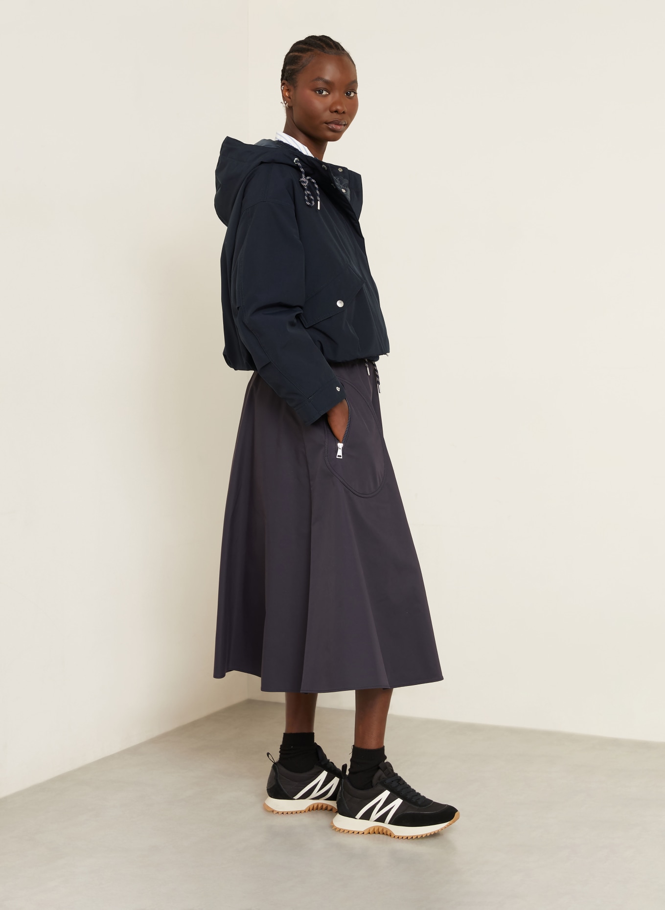 MONCLER Daunenjacke EUCALYPTUS: DUNKELBLAU