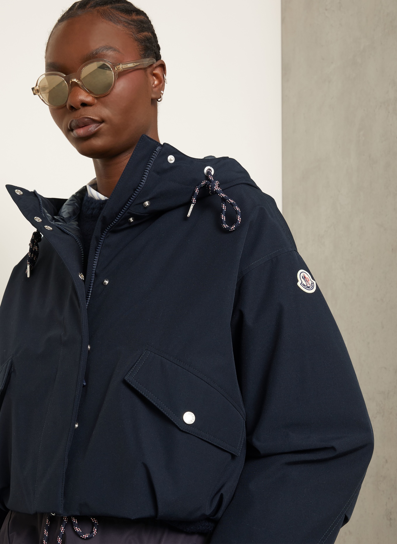 MONCLER Daunenjacke EUCALYPTUS: DUNKELBLAU