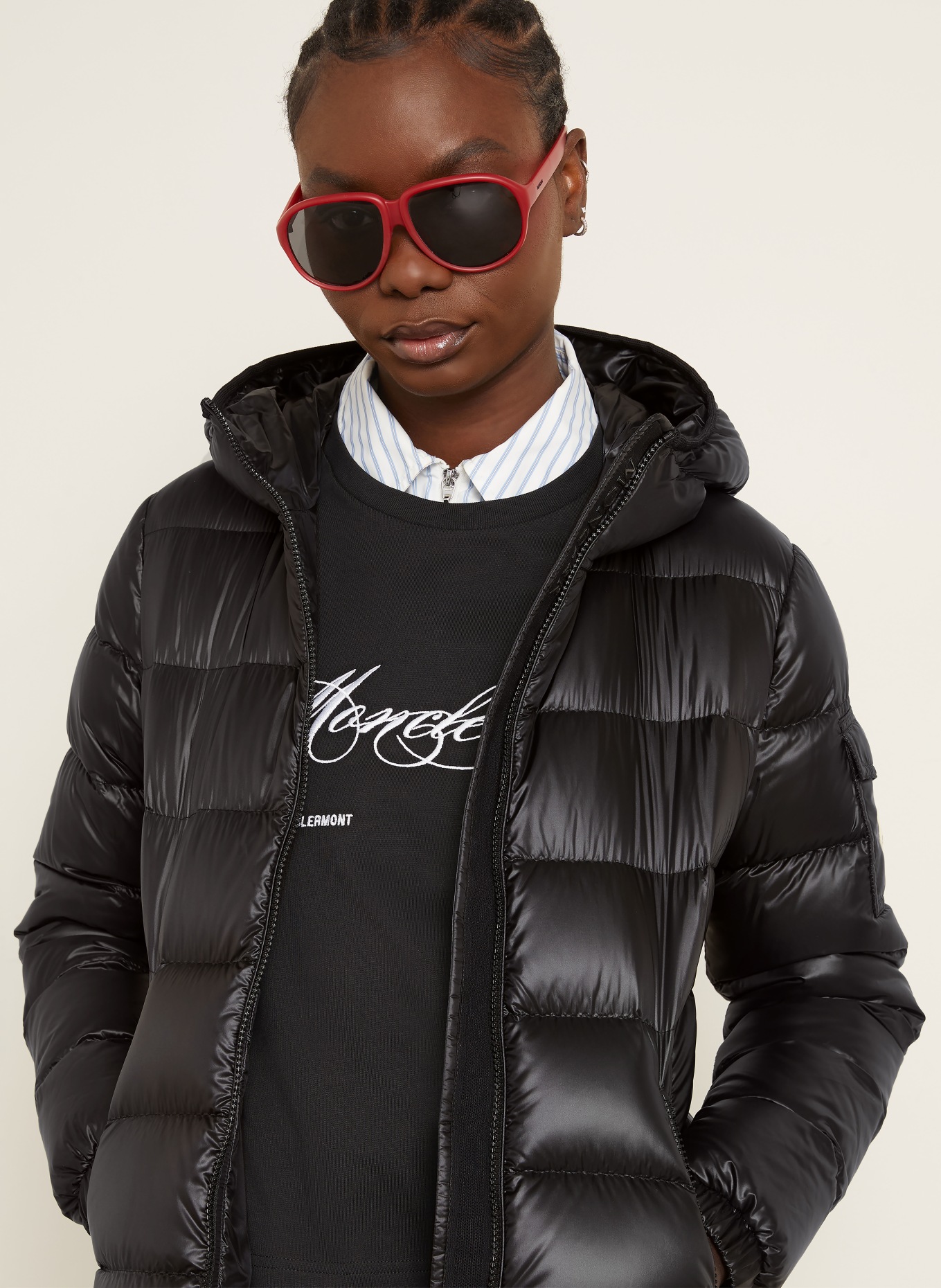 MONCLER Daunenjacke GLESSE: SCHWARZ