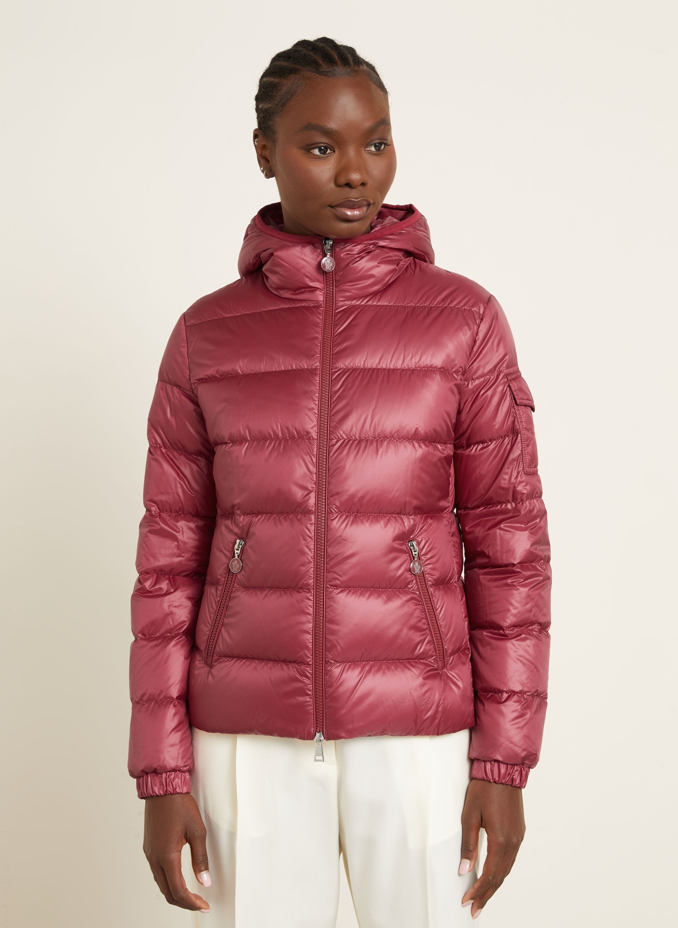 MONCLER Daunenjacke GLESSE: DUNKELROT