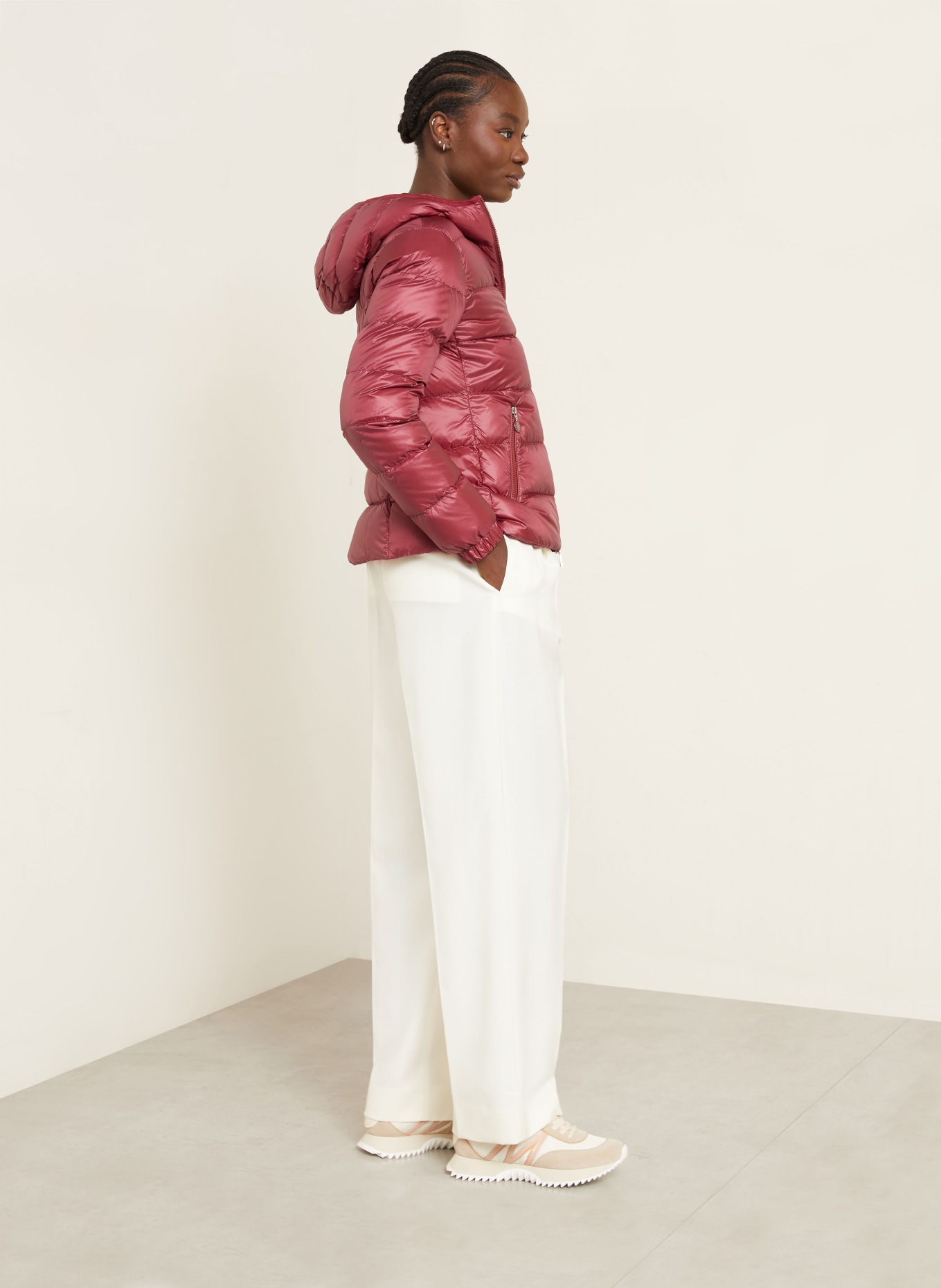 MONCLER Daunenjacke GLESSE: DUNKELROT