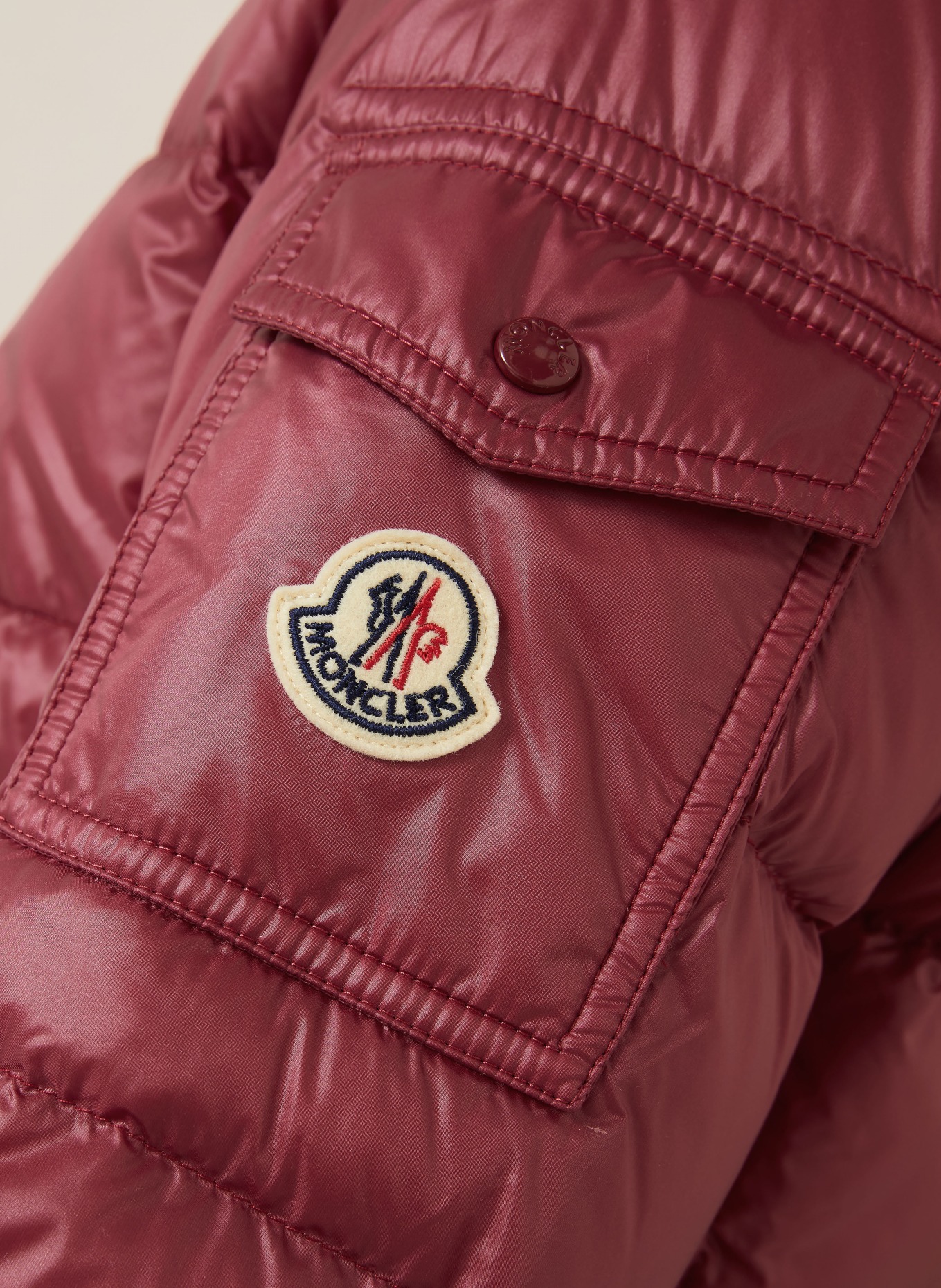 MONCLER Daunenjacke GLESSE: DUNKELROT