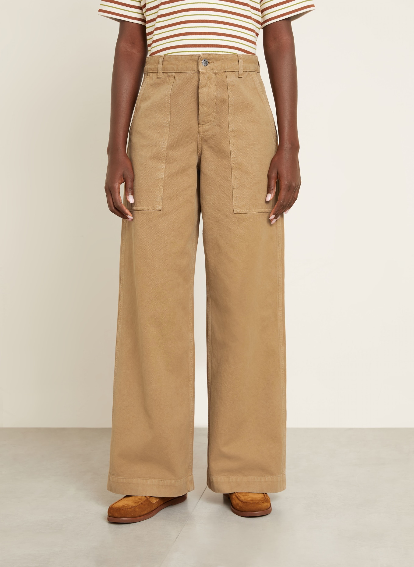 MONCLER Wide Leg Jeans: 24N