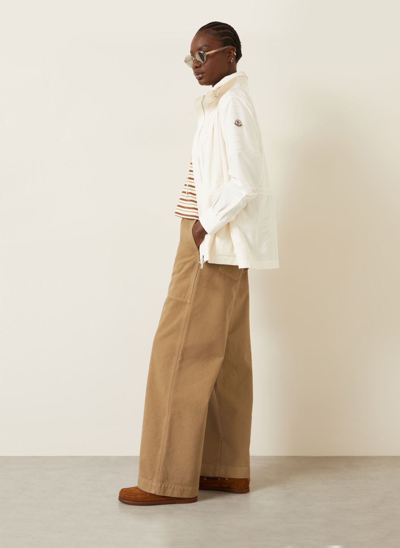 MONCLER Wide Leg Jeans: 24N