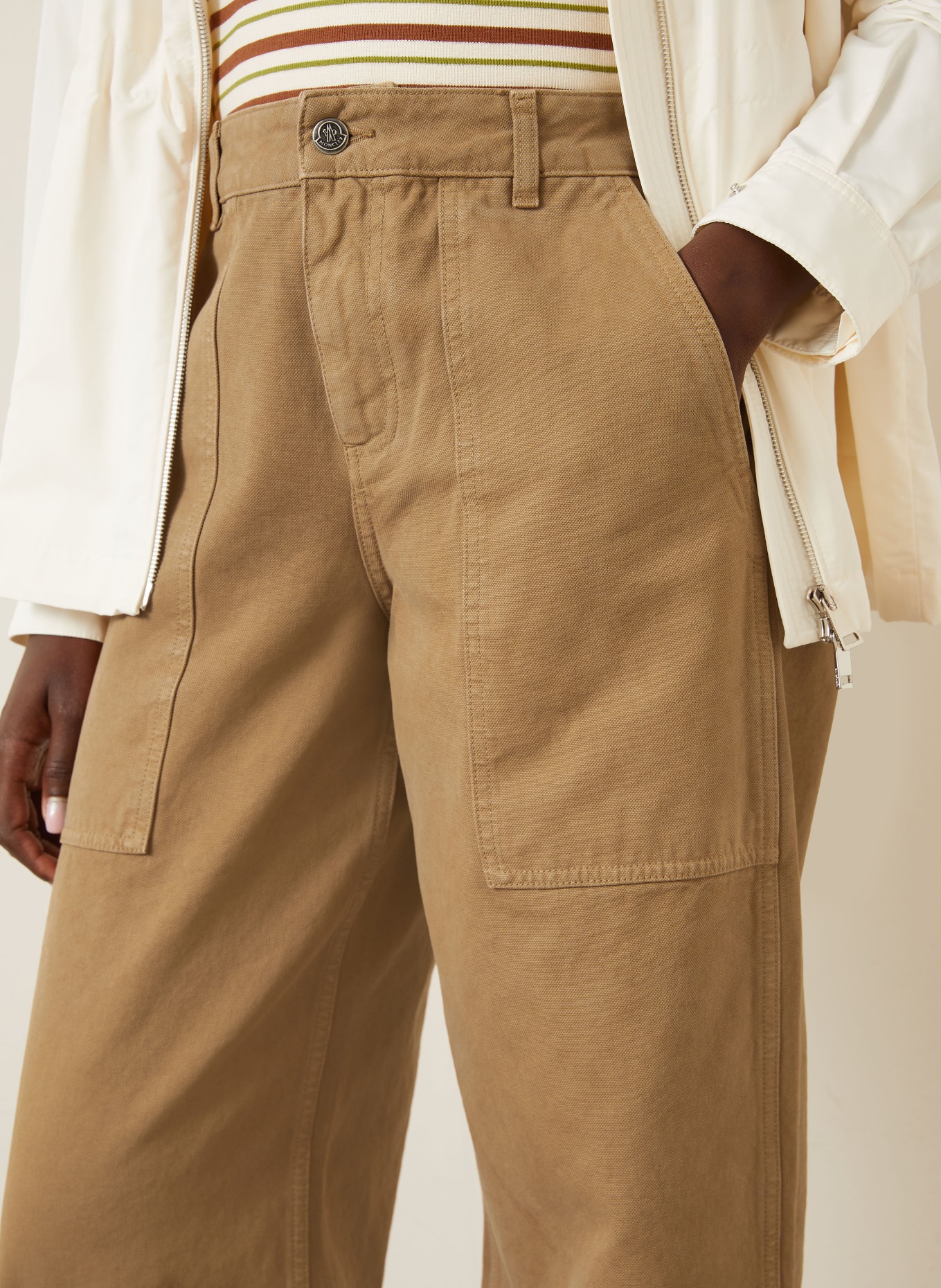 MONCLER Wide Leg Jeans: 24N