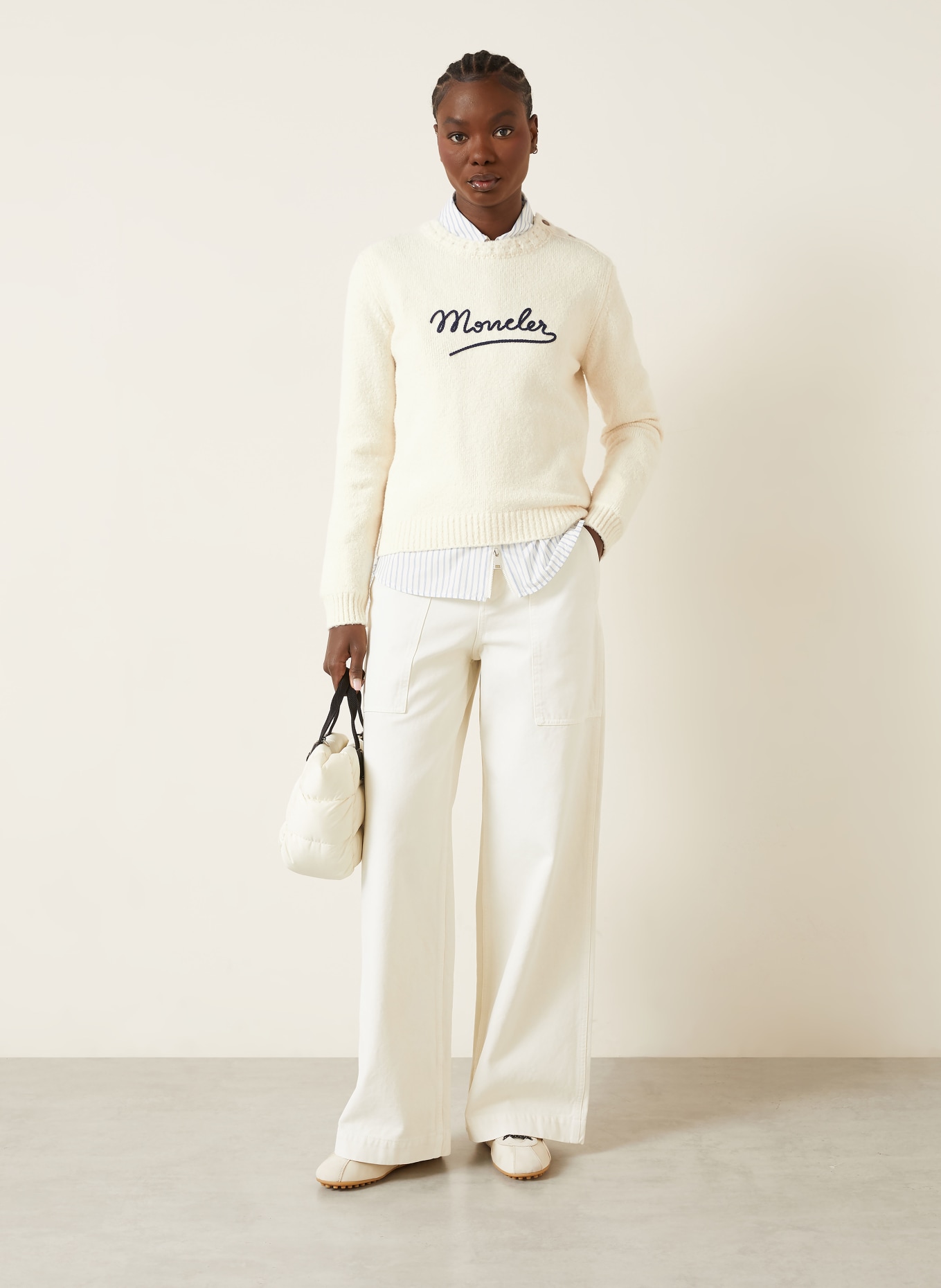 MONCLER Pullover: CREME