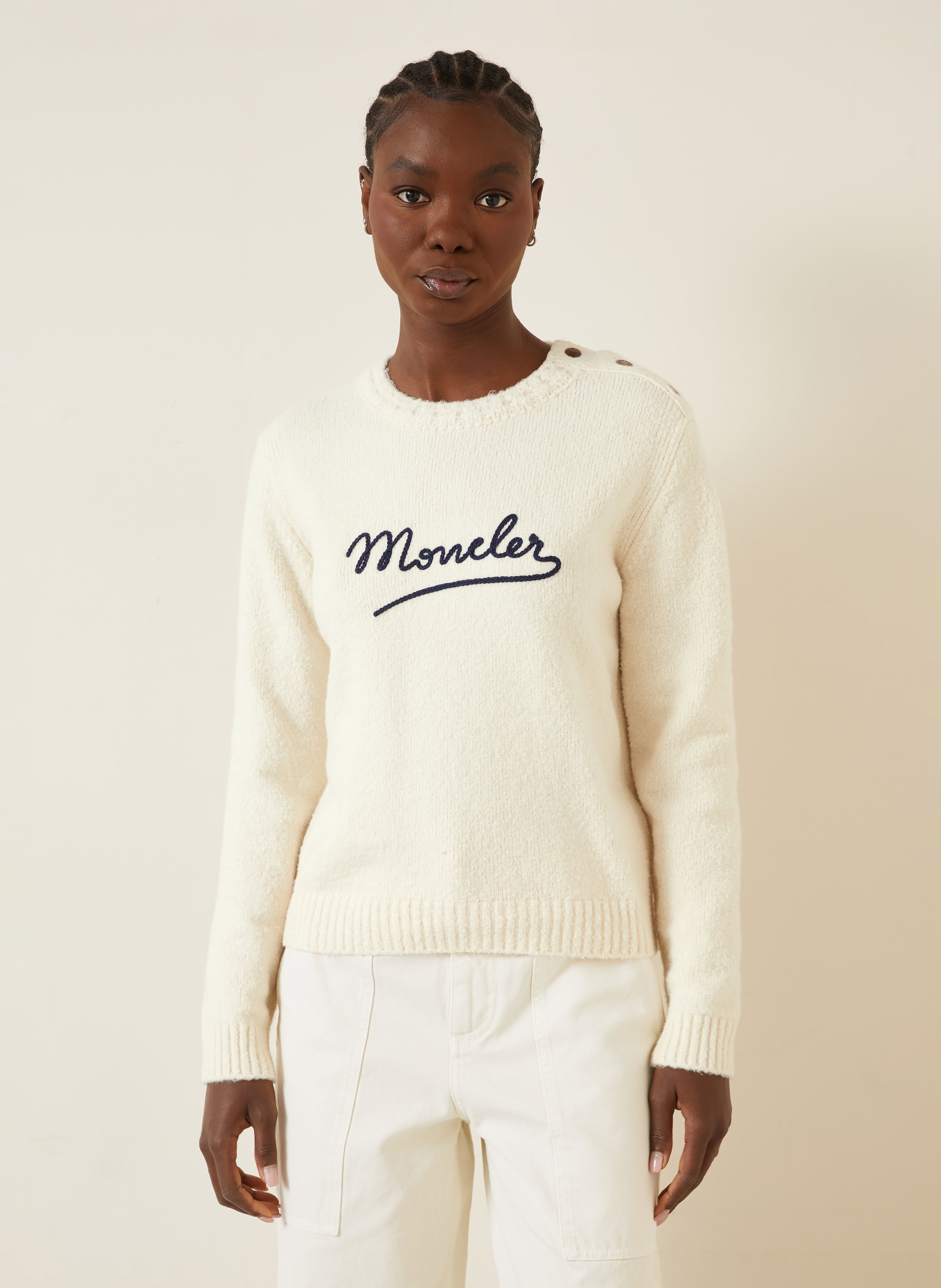 MONCLER Pullover: CREME
