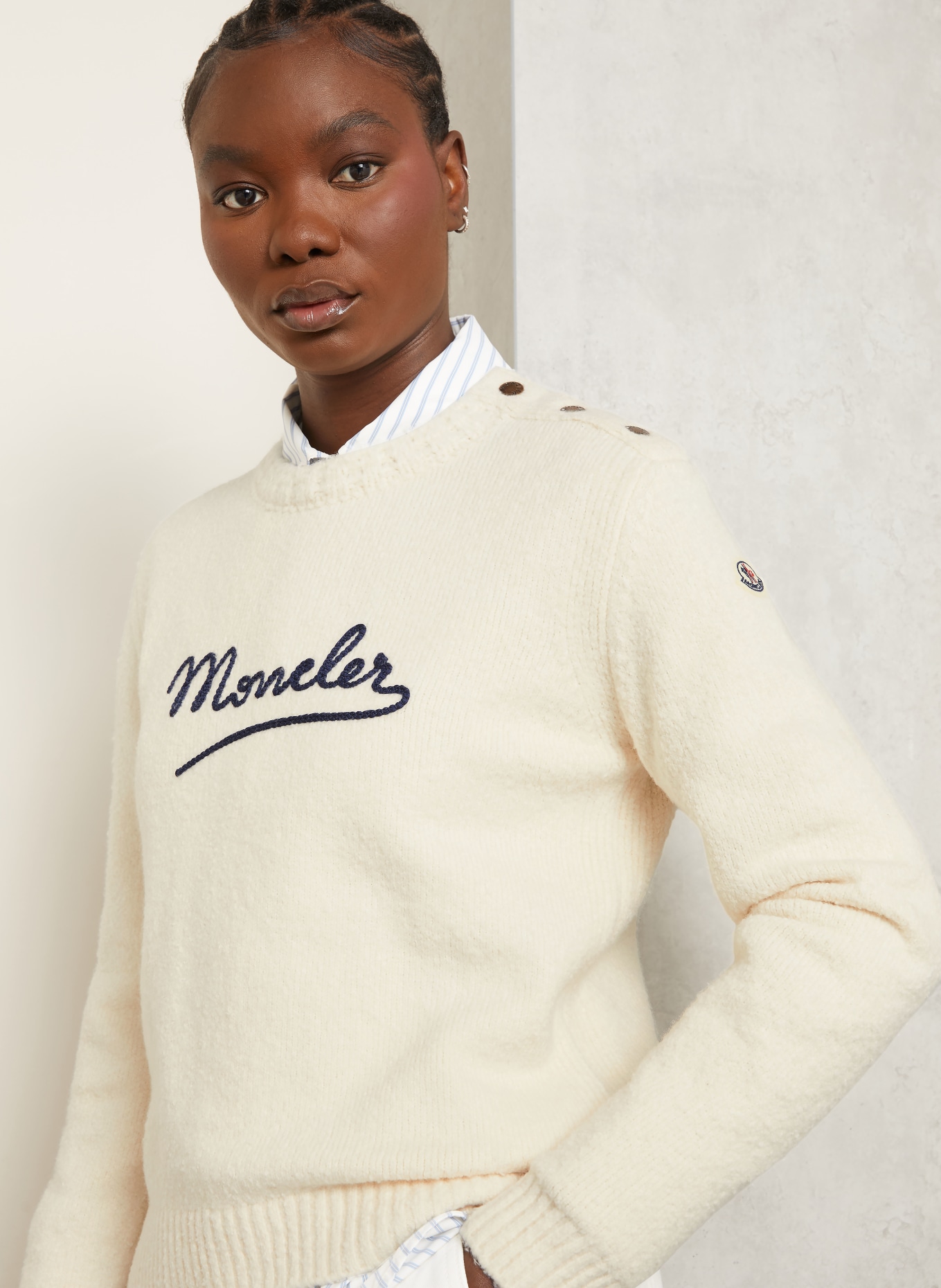 MONCLER Pullover: CREME