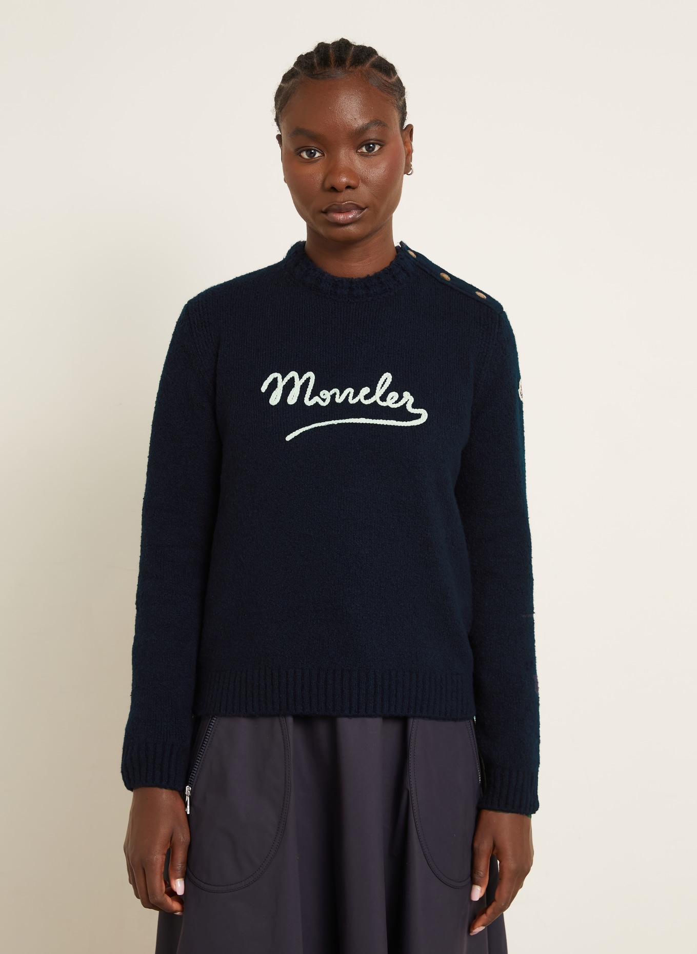 MONCLER Pullover: DUNKELBLAU