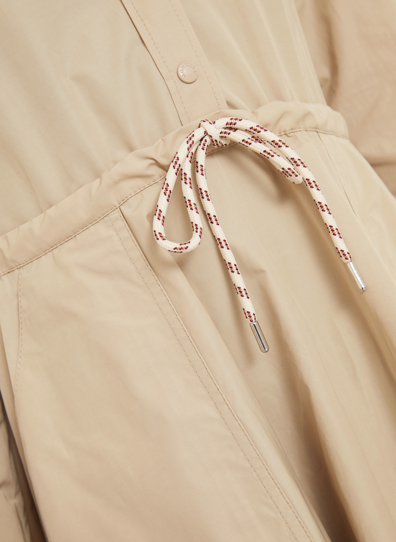 MONCLER Hemdblusenkleid: BEIGE