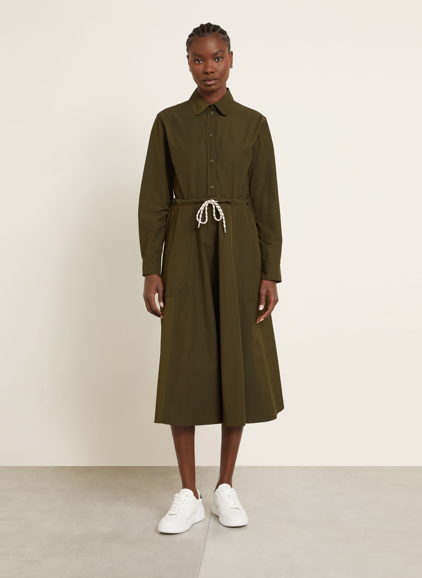 MONCLER Hemdblusenkleid: KHAKI