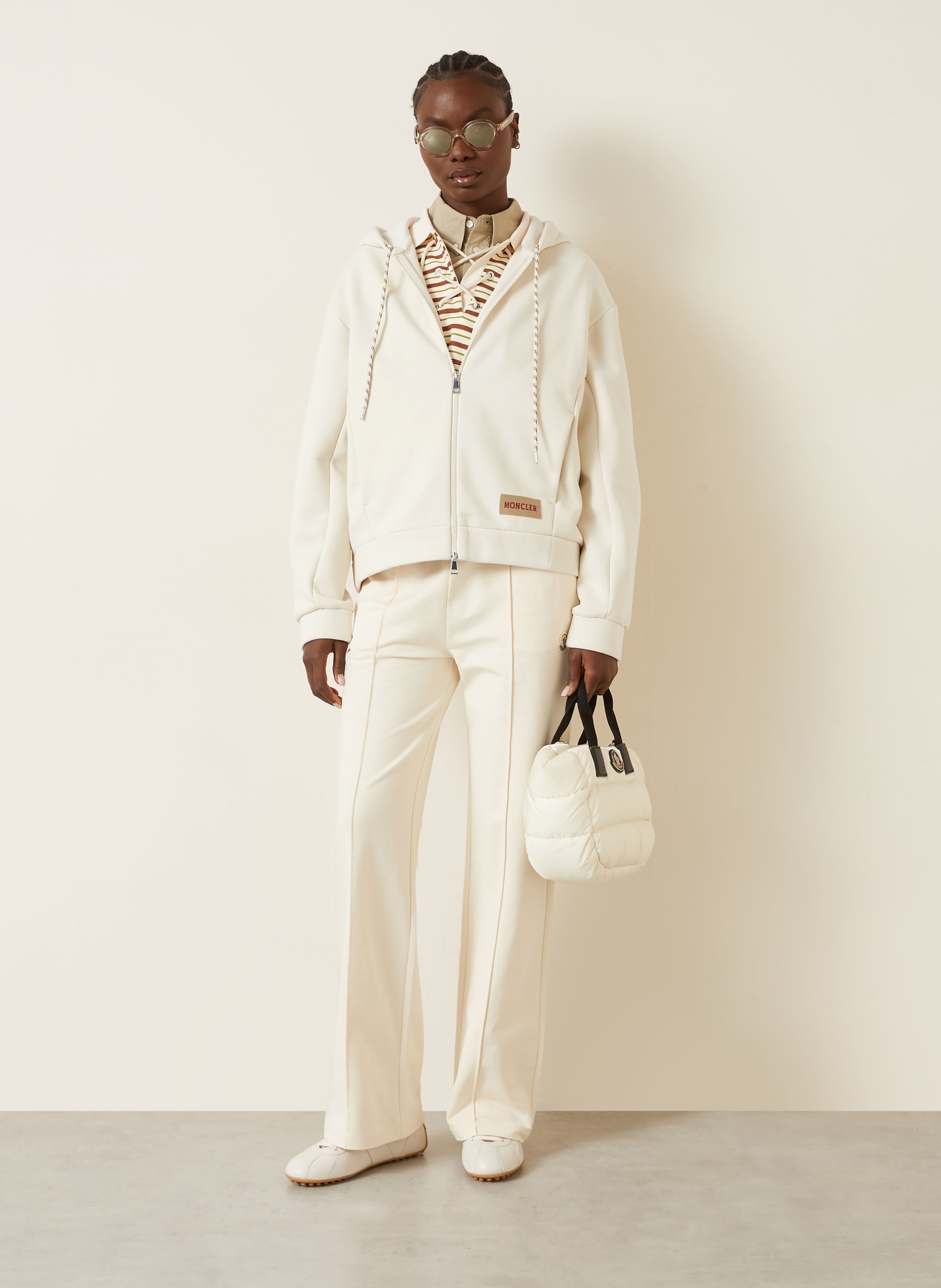 MONCLER Sweatjacke: BEIGE