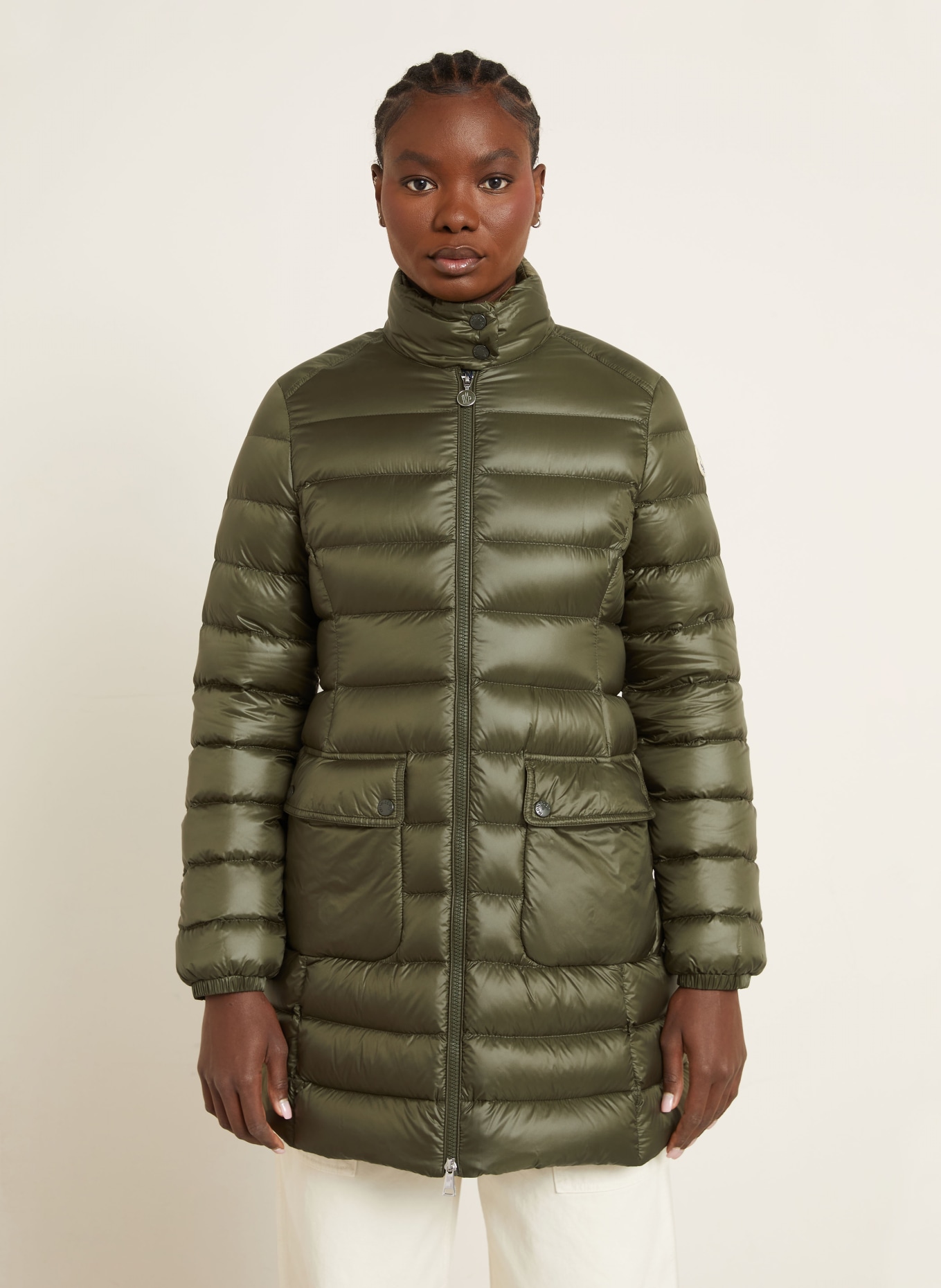 MONCLER Lightweight-Daunenmantel GENET: OLIV