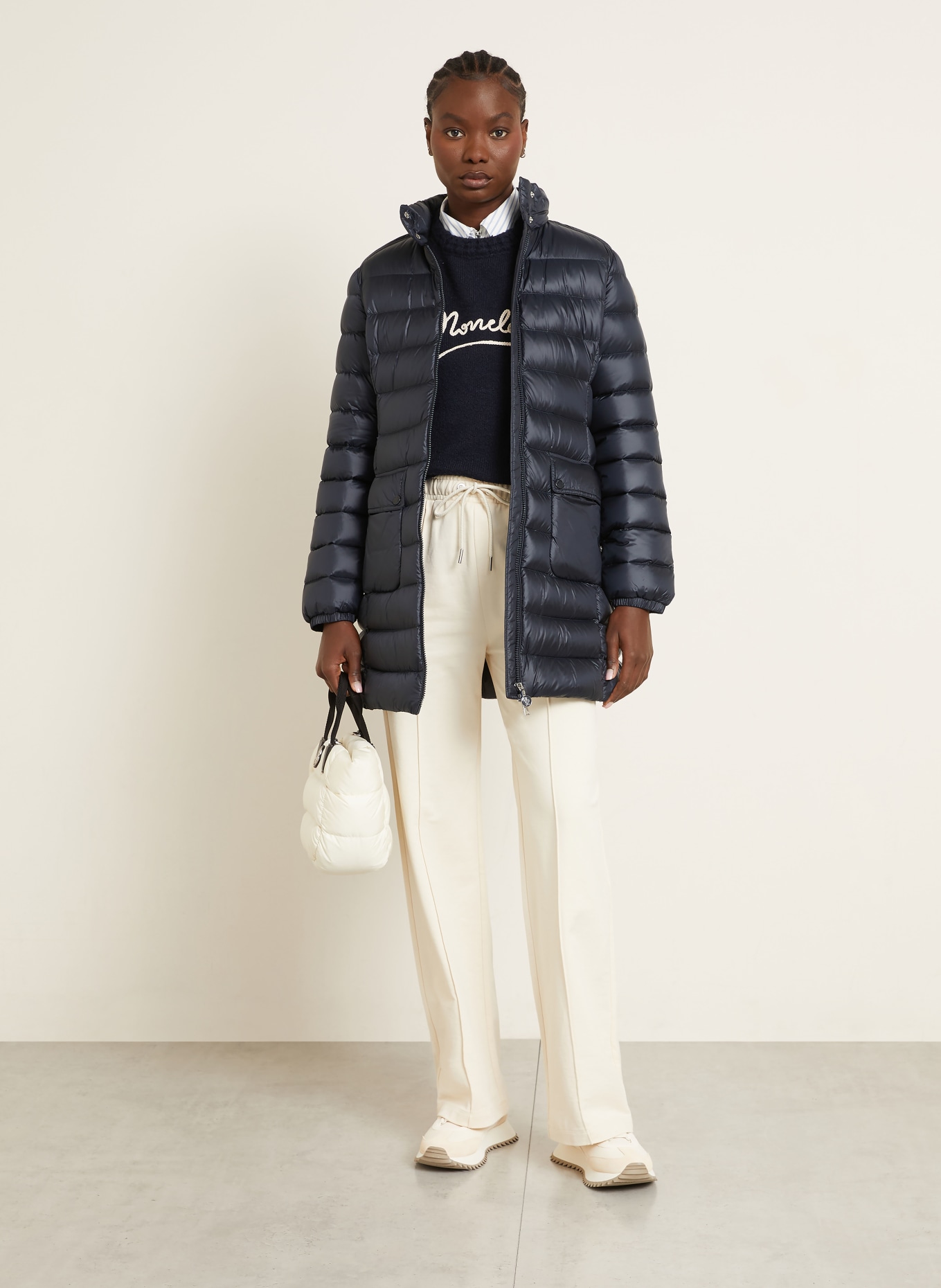 MONCLER Lightweight-Daunenmantel GENET: DUNKELBLAU