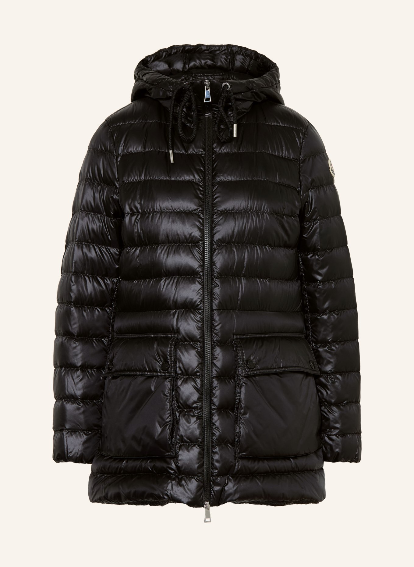 MONCLER Lightweight-Daunenmantel JASMIN: SCHWARZ