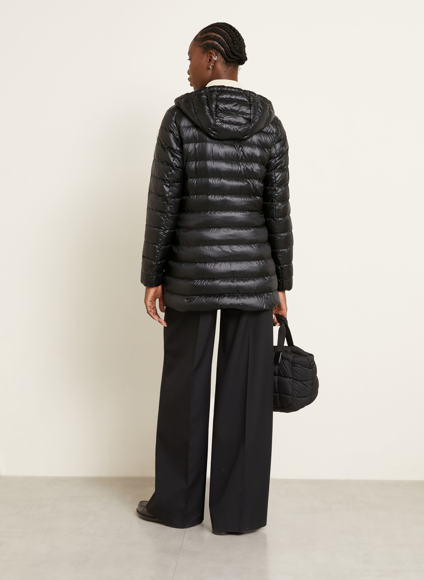 MONCLER Lightweight-Daunenmantel JASMIN: SCHWARZ