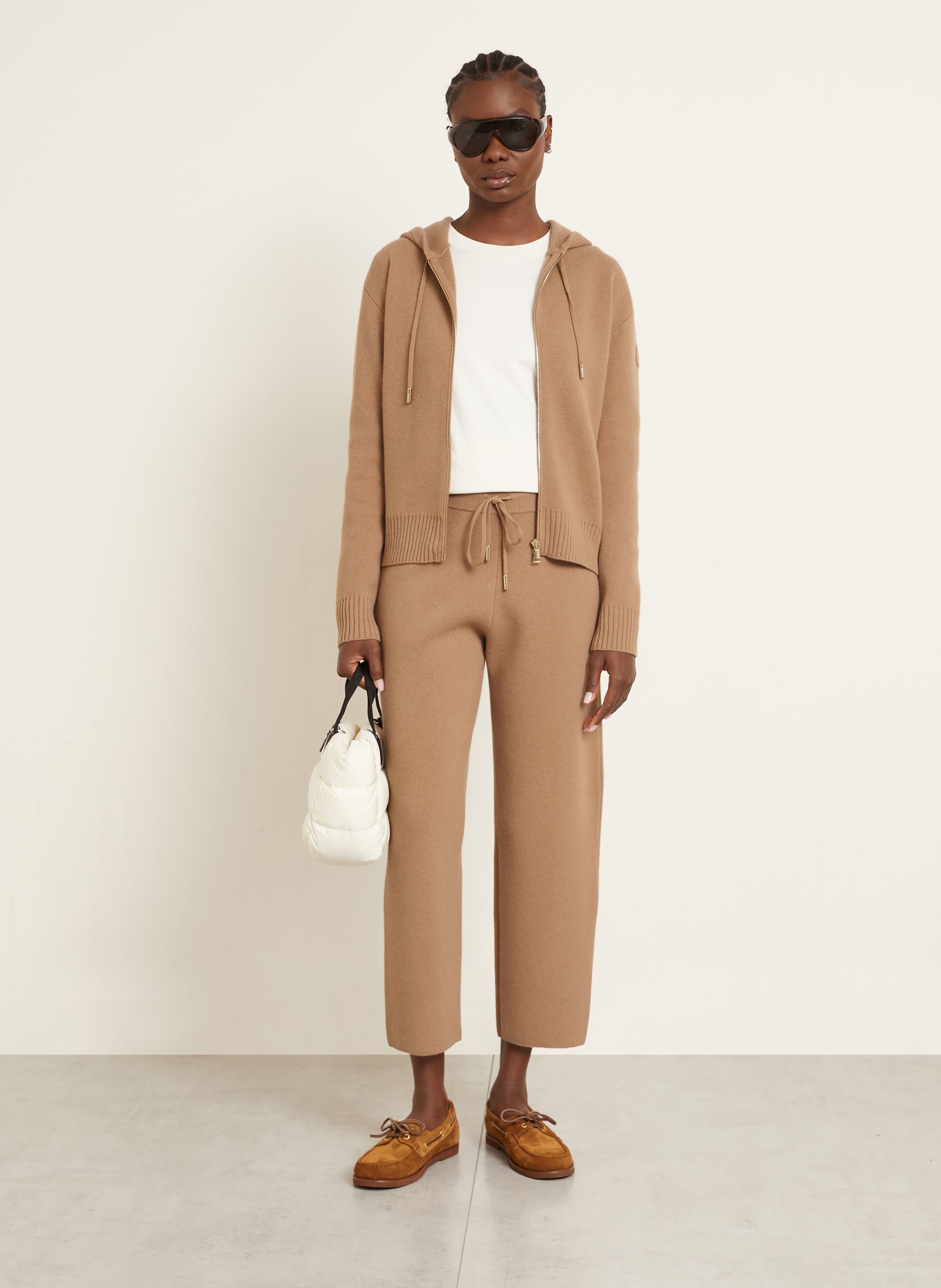 MONCLER Strickjacke mit Cashmere: CAMEL