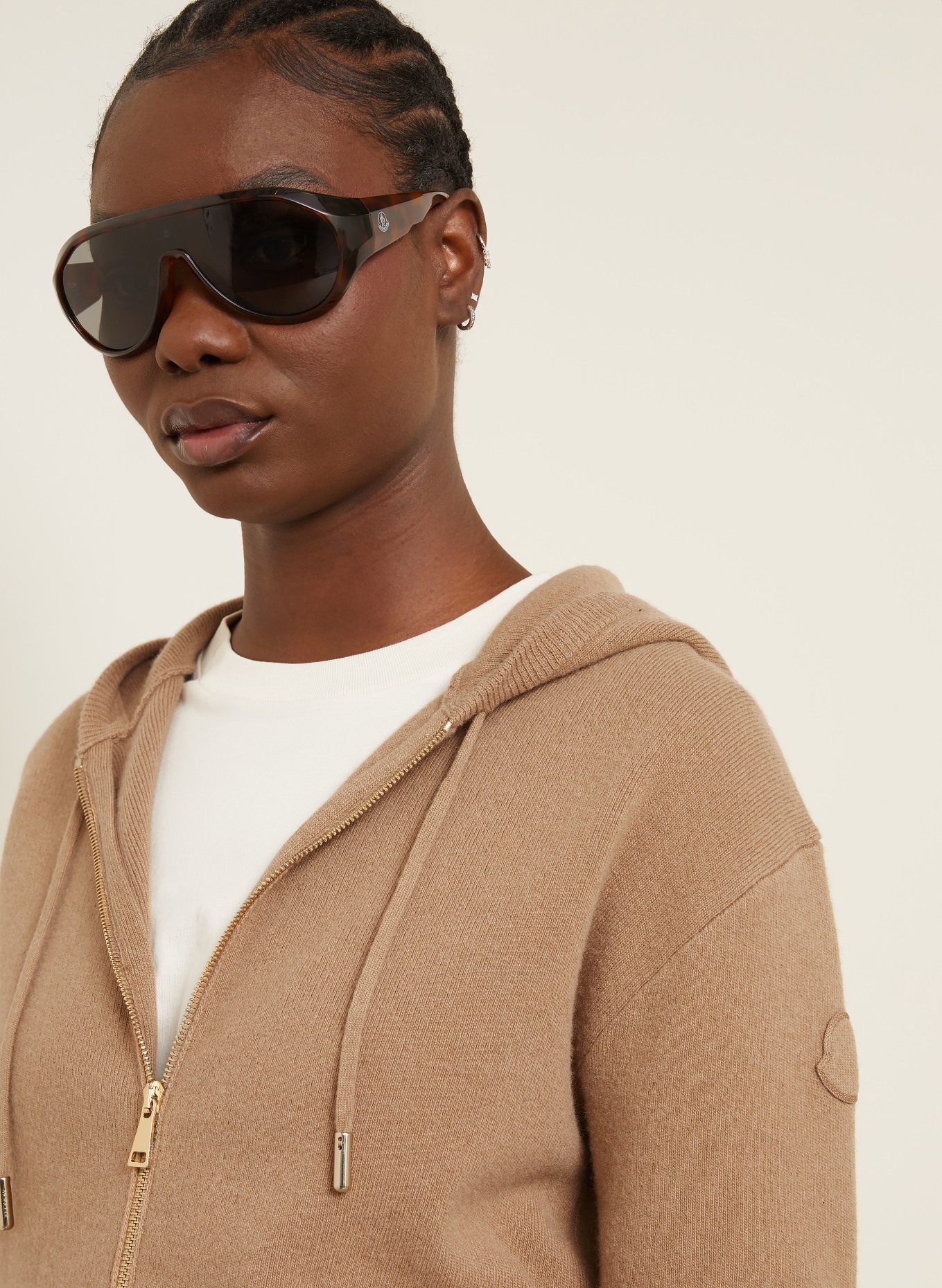 MONCLER Strickjacke mit Cashmere: CAMEL