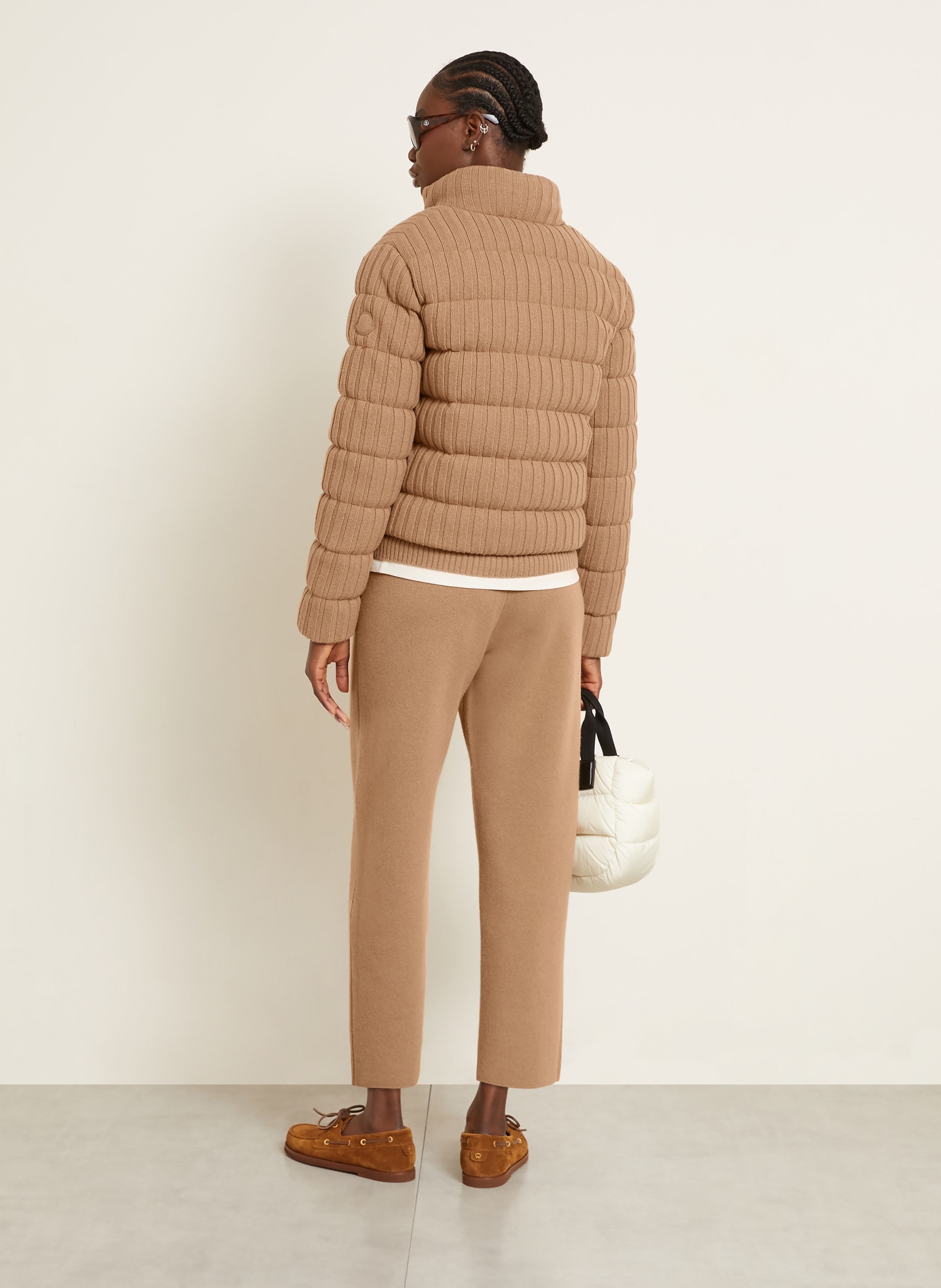 MONCLER Strickhose mit Cashmere: CAMEL