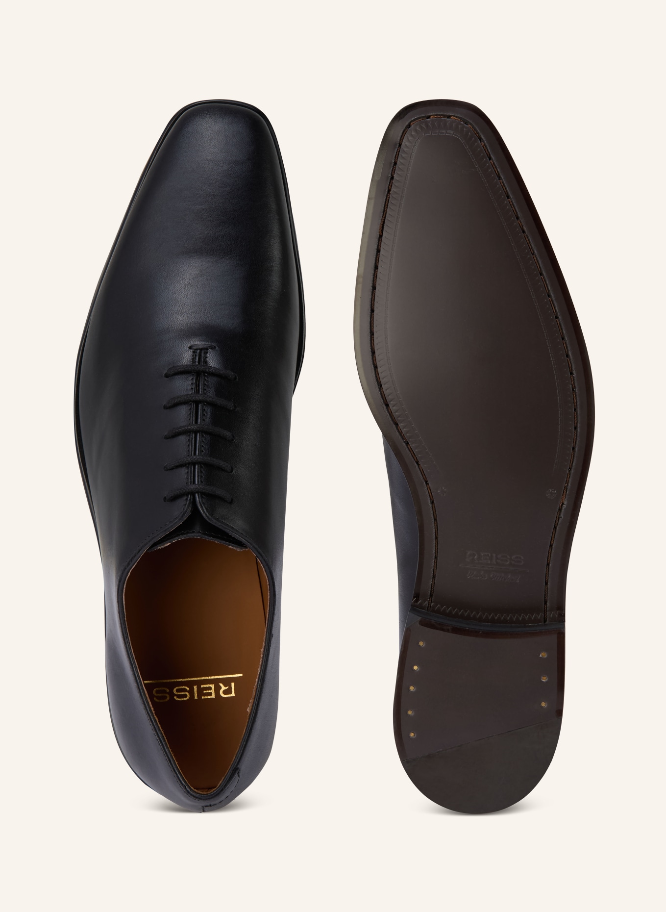 REISS Veterschoen MEAD: ZWART